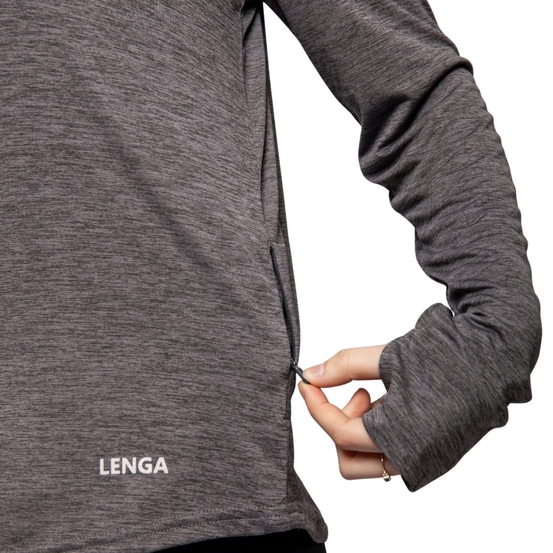 Polera con capucha Grit-dry UPF+50 Nayla