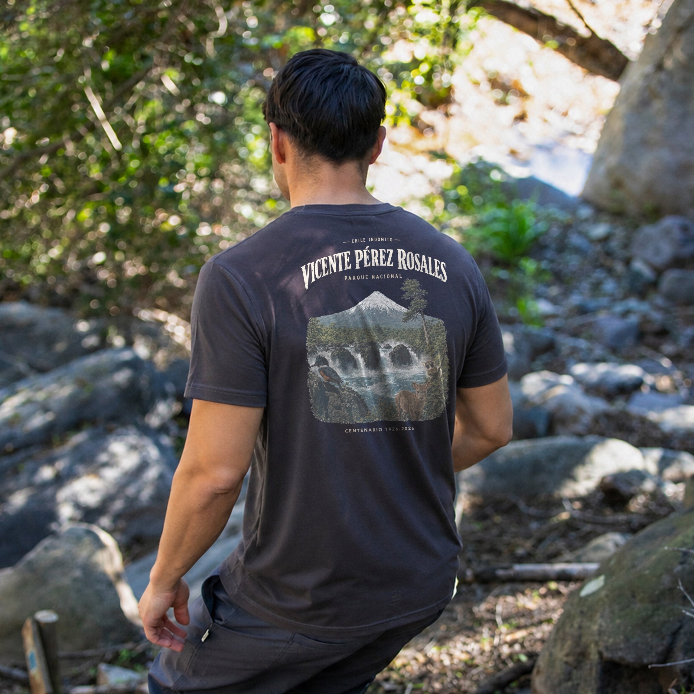 Polera Algodón Orgánico Vicente Perez Rosales Chile Indómito