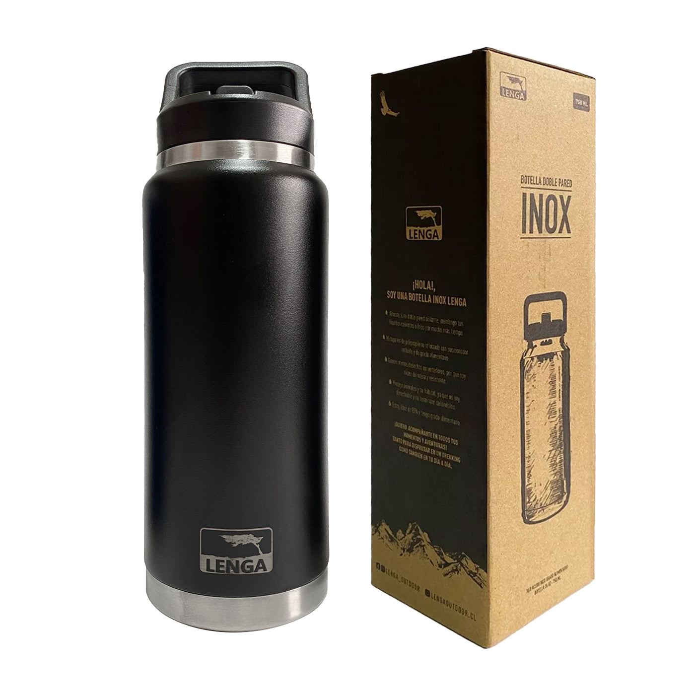 🎁 Botella Acero Inox Aislamiento De Doble Pared 750ml (100% off)