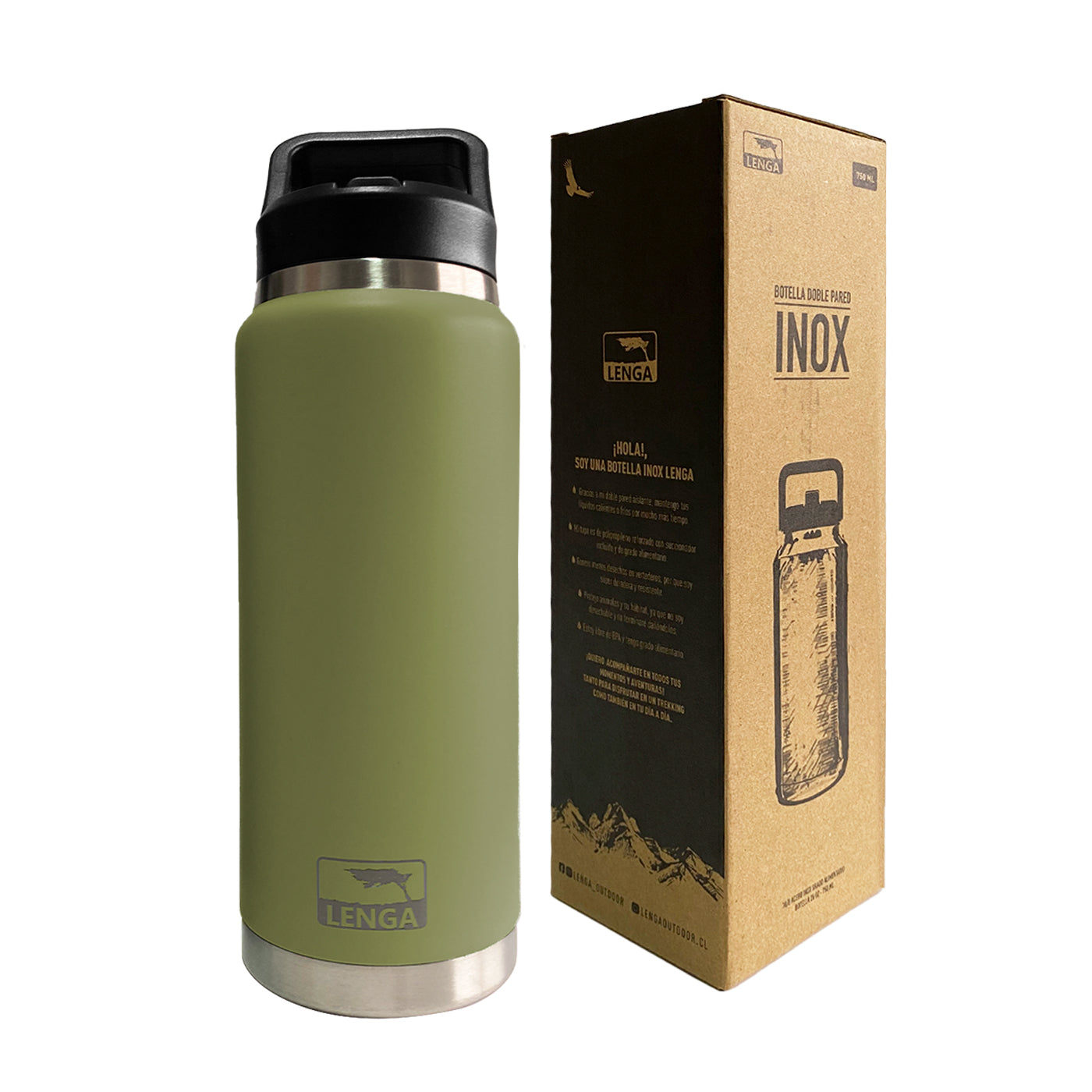 Botella Acero Inox Aislamiento De Doble Pared 750ml