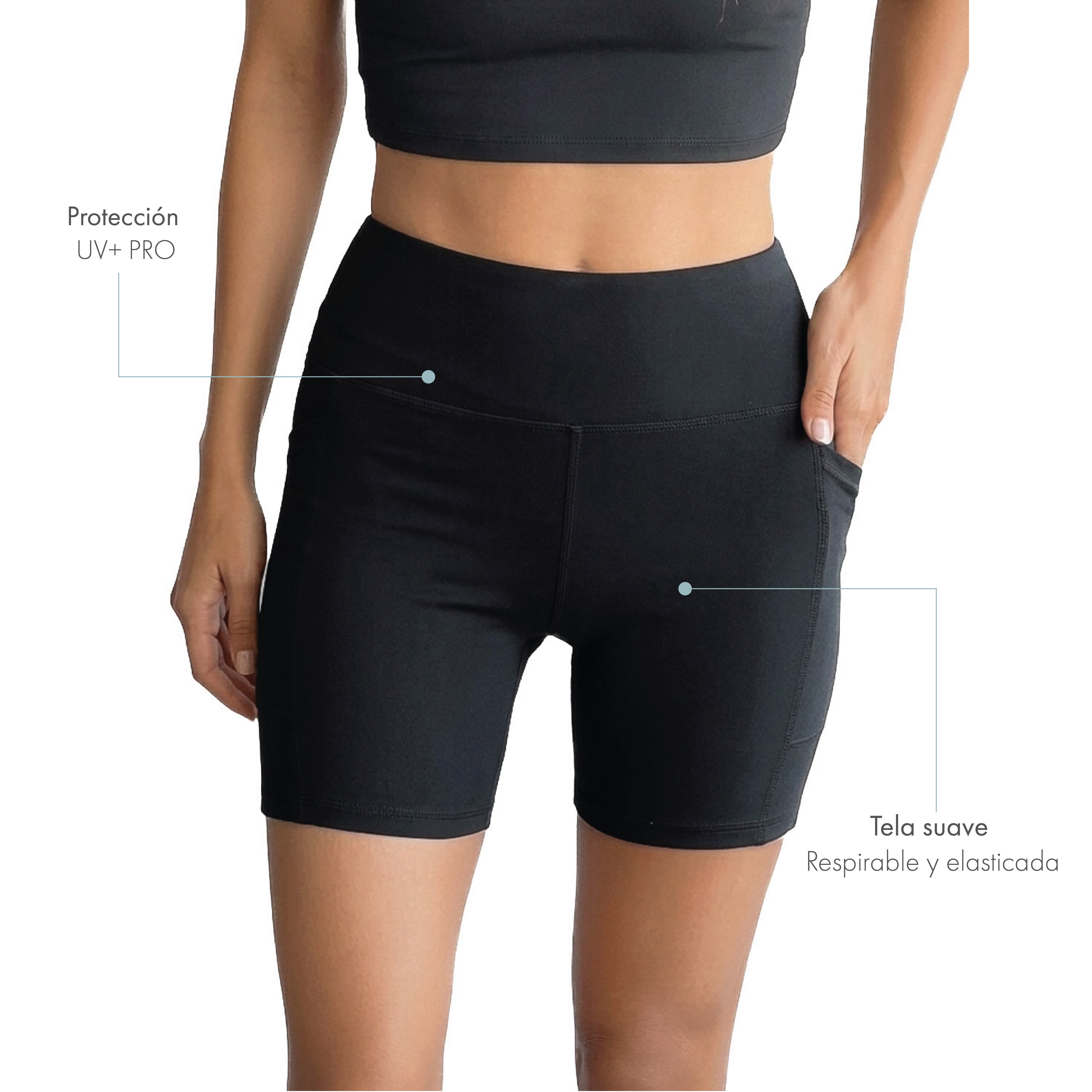 Calza Biker con Bolsillos Sustentable Anuka
