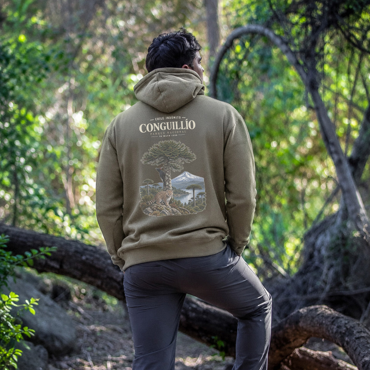 Polerón con gorro Conguillío Chile Indómito
