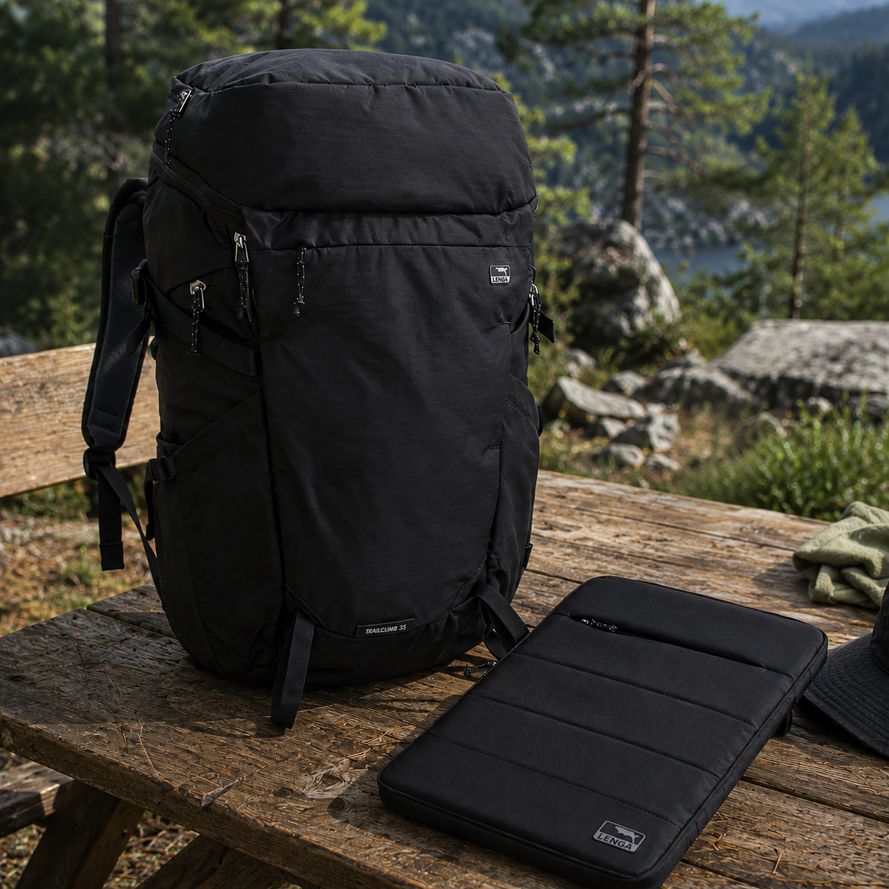 Pack Funda Notebook Puyehue 15,6" + Mochila Tripaicura 28Lts