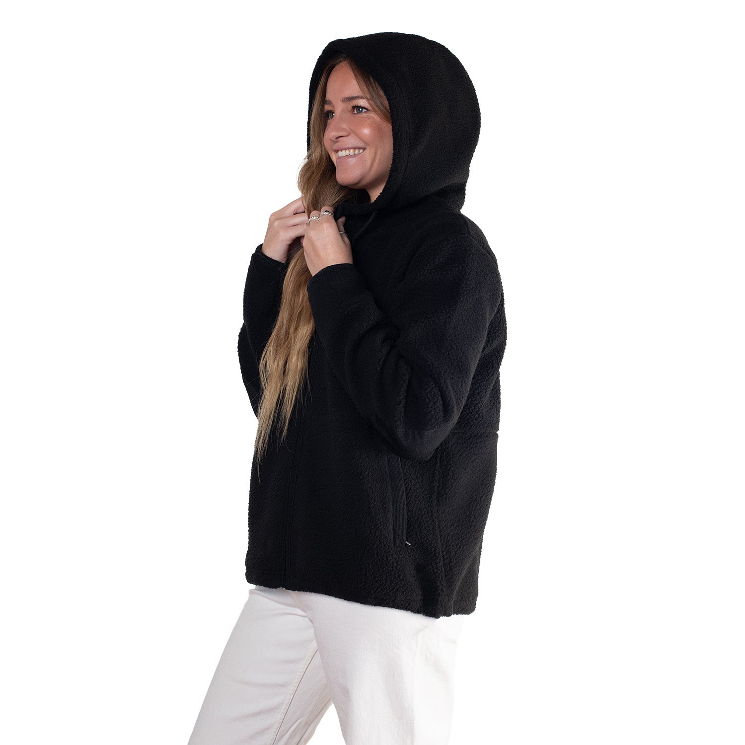 Chaqueta con Gorro Polar Sherpa Puya Sustentable