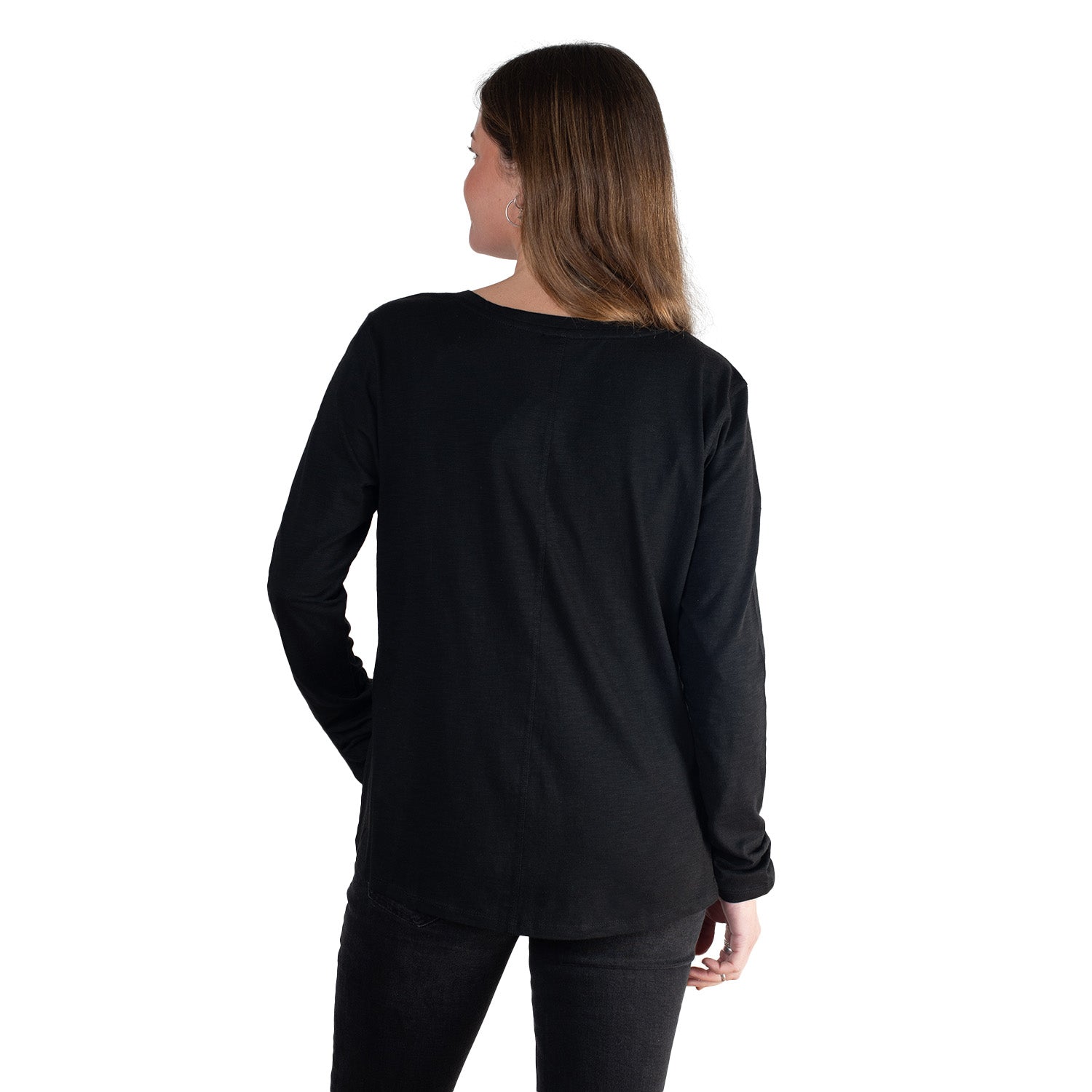 Polera Escote V Manga Larga Sustentable Maqui