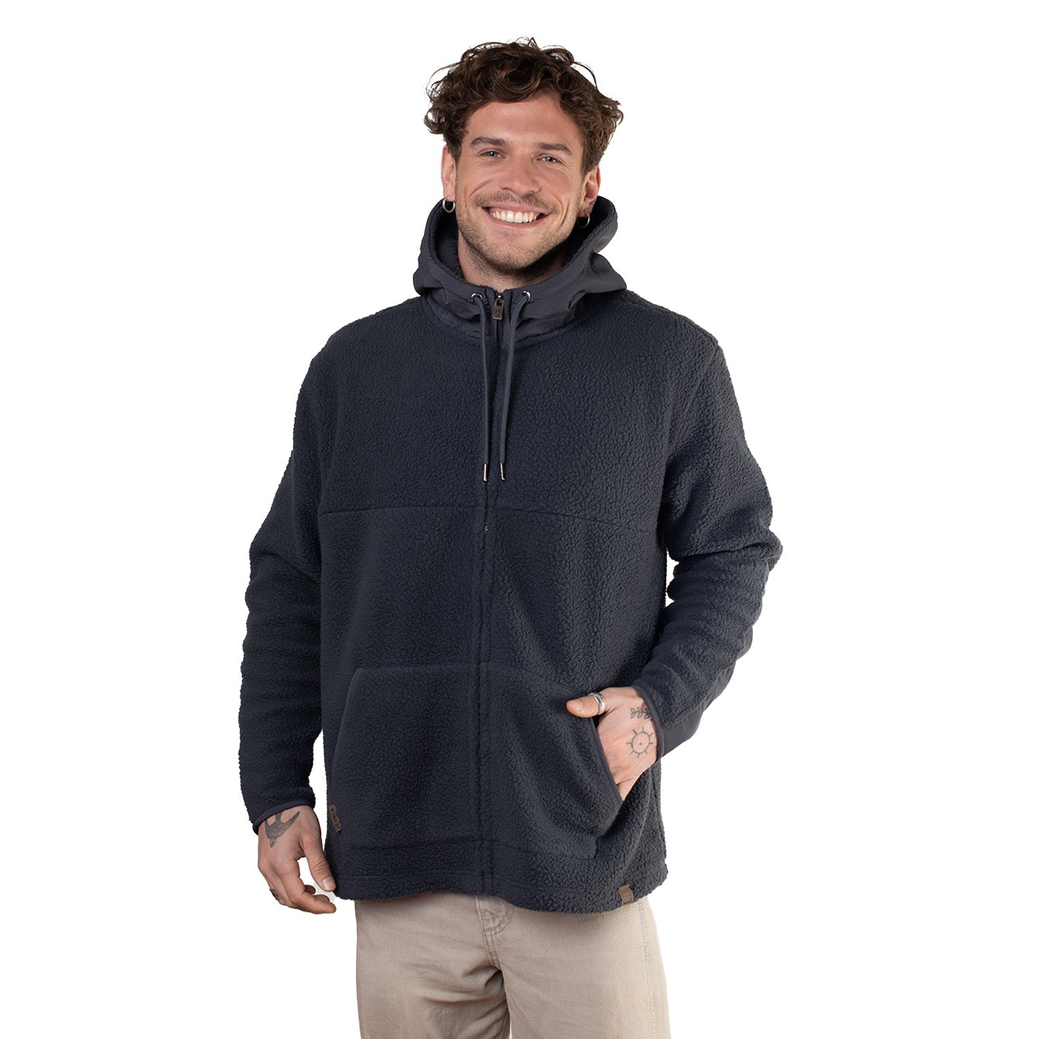 Chaqueta con Gorro Polar Sherpa Corcovado Sustentable