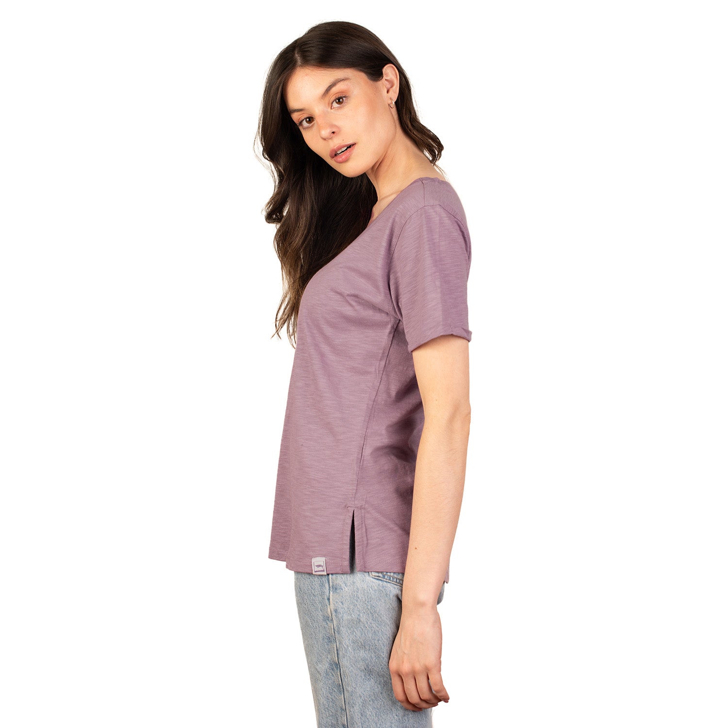 Polera Escote V Manga Corta Sustentable Tara