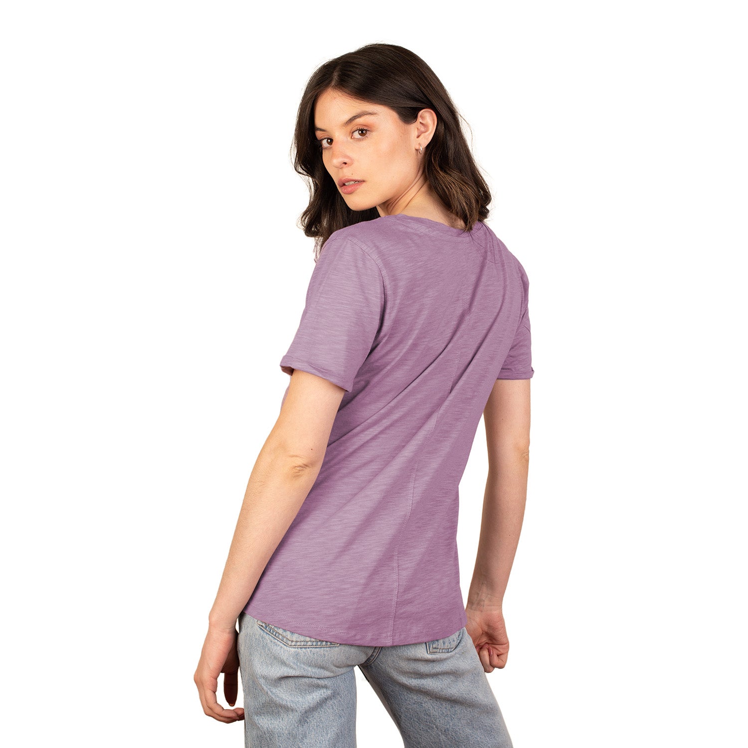 Polera Escote V Manga Corta Sustentable Tara