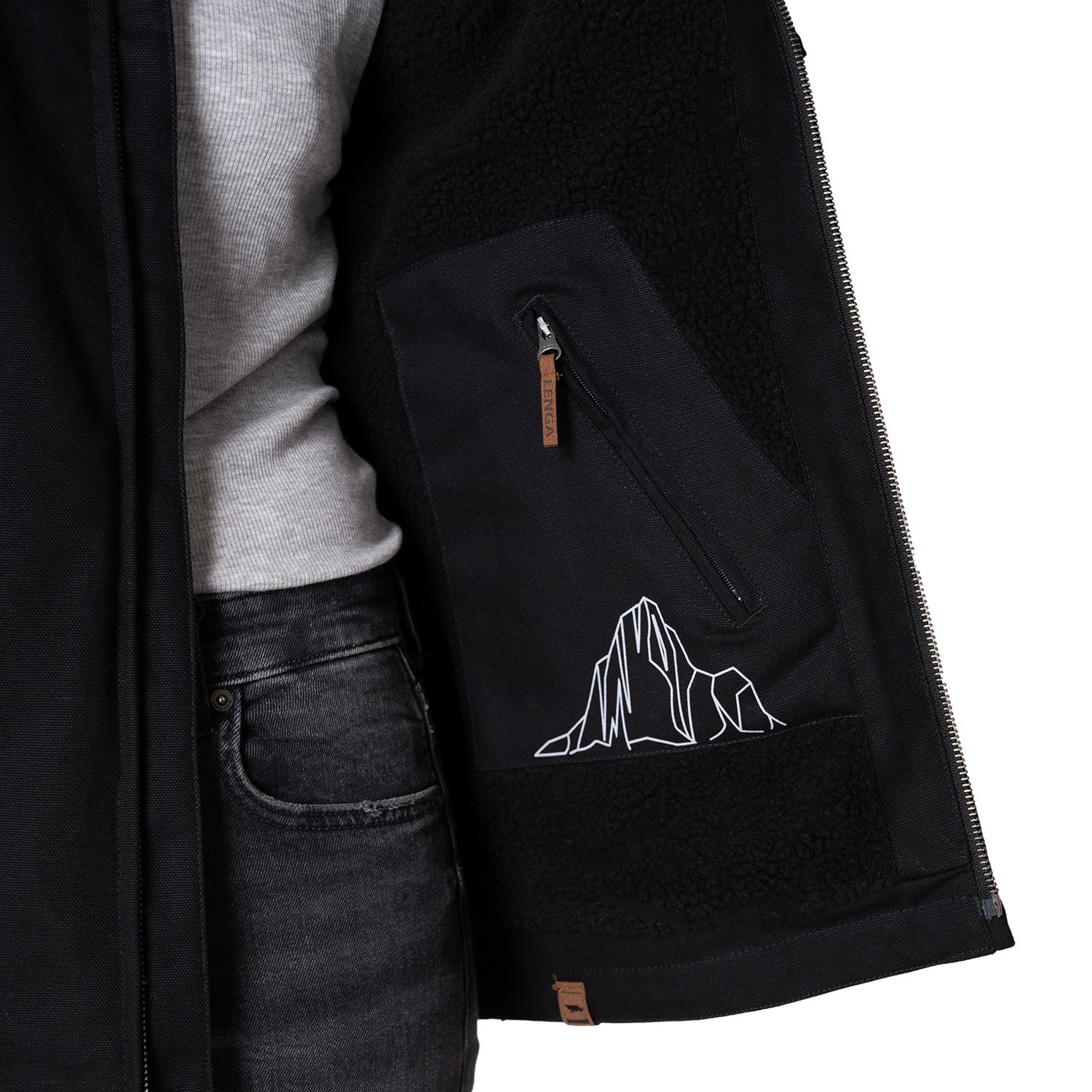 Chaqueta Térmica Canvas interior Sherpa Geike