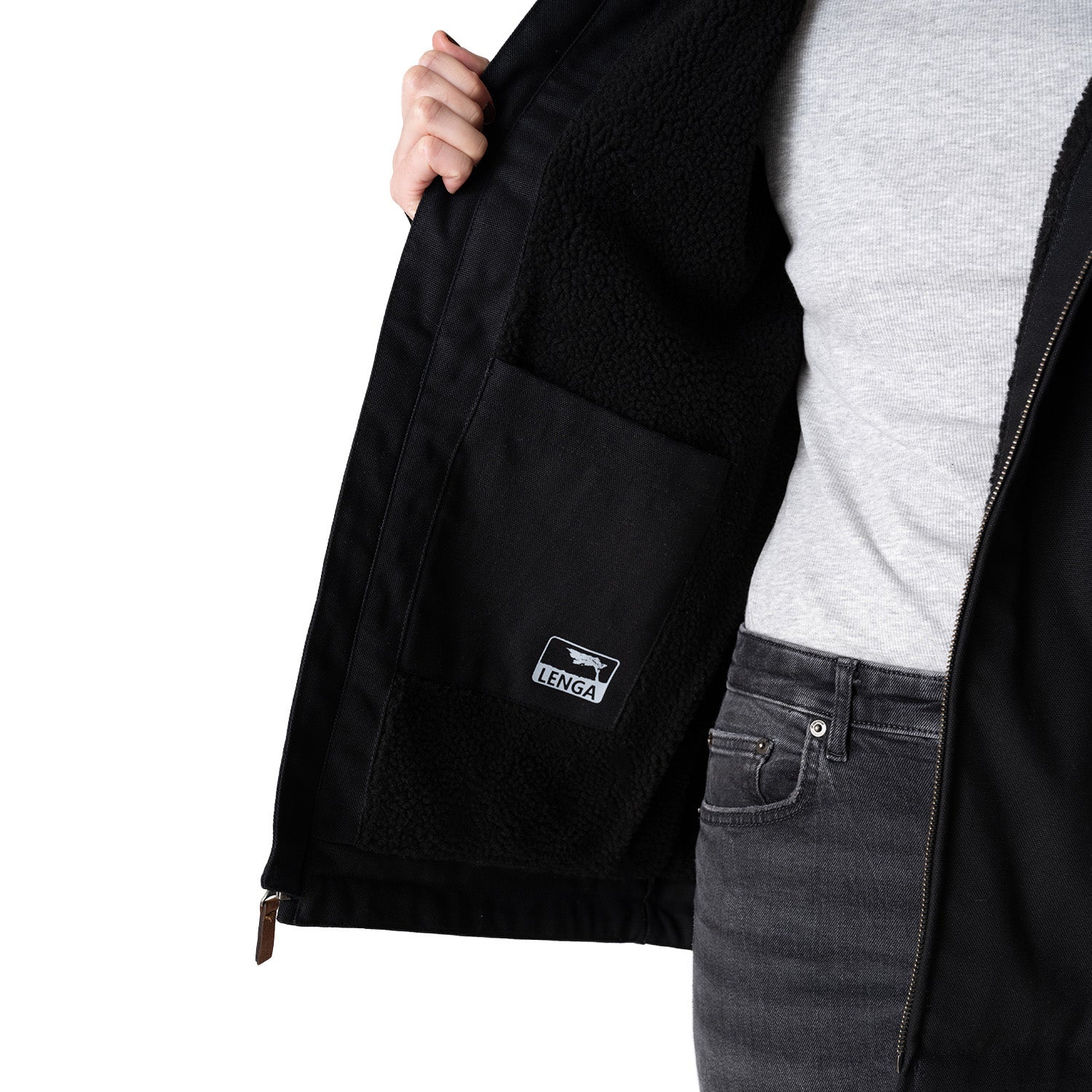 Chaqueta Térmica Canvas interior Sherpa Geike