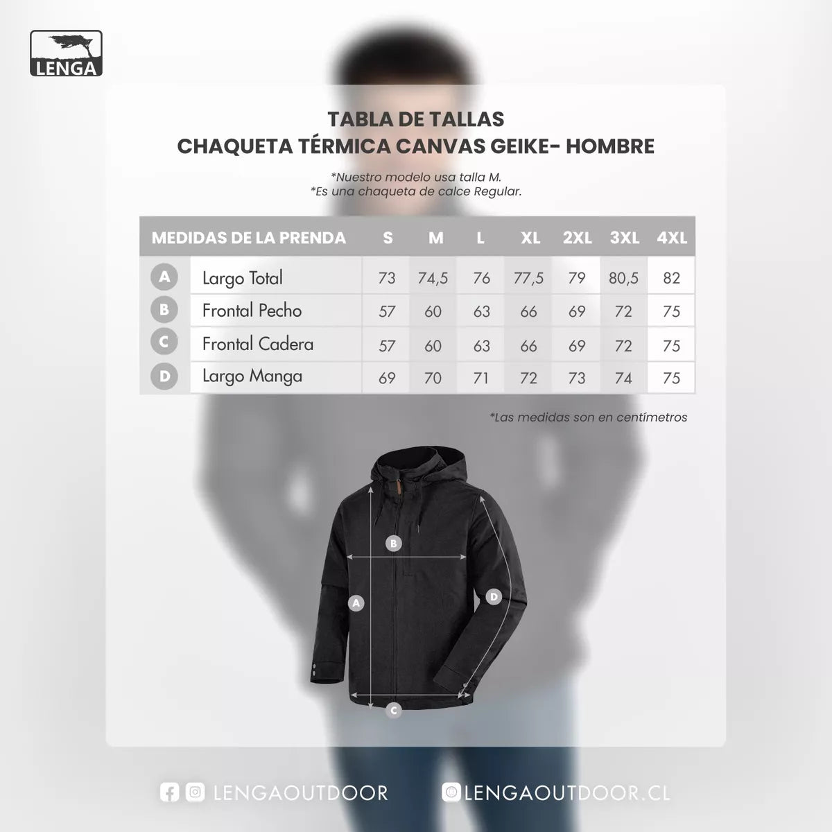 Chaqueta Térmica Canvas interior Sherpa Geike