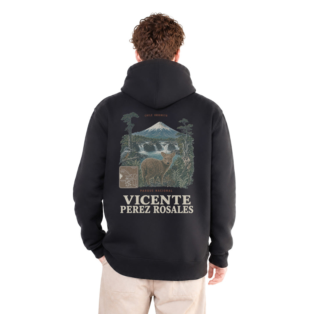 Polerón con gorro Vicente Perez Rosales Fauna Chile Indómito