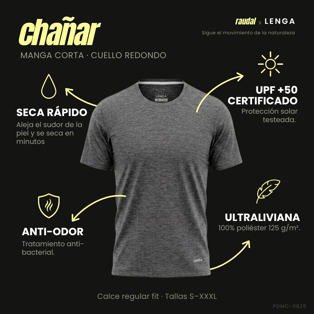 Polera Grit-dry UPF+50 Chañar