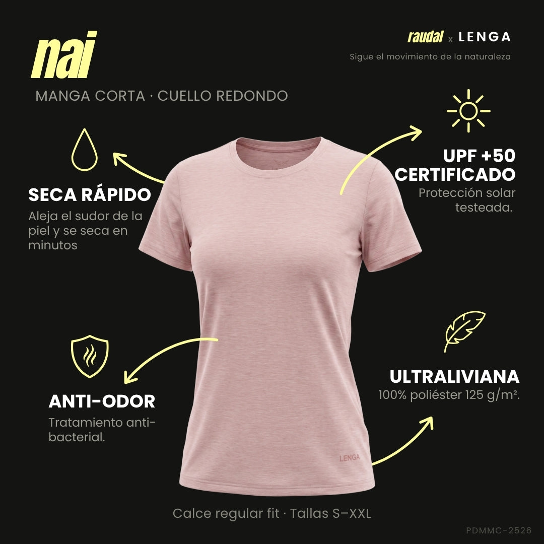 Polera Grit-dry UPF+50 Nai