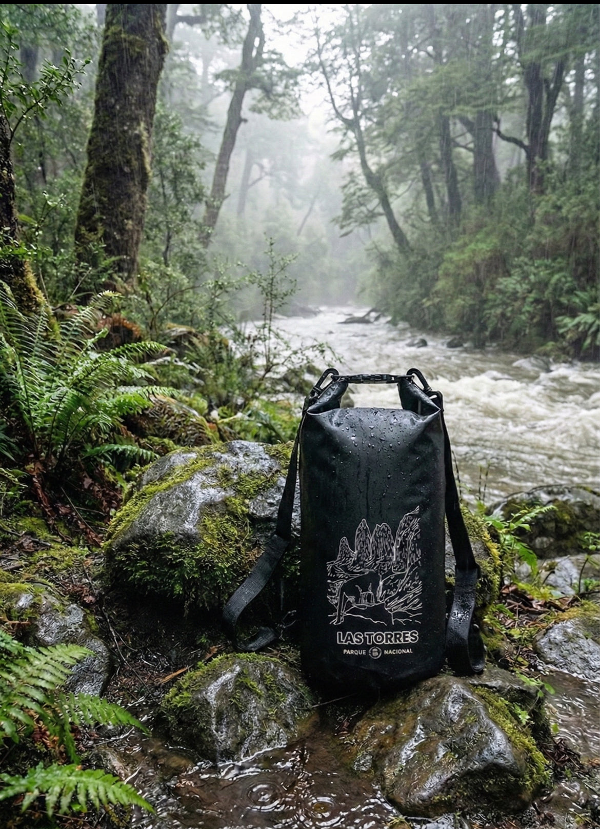 Mochila bolsa seca Impermeable 10 Lts Sustentable Rupanco Torres Puma