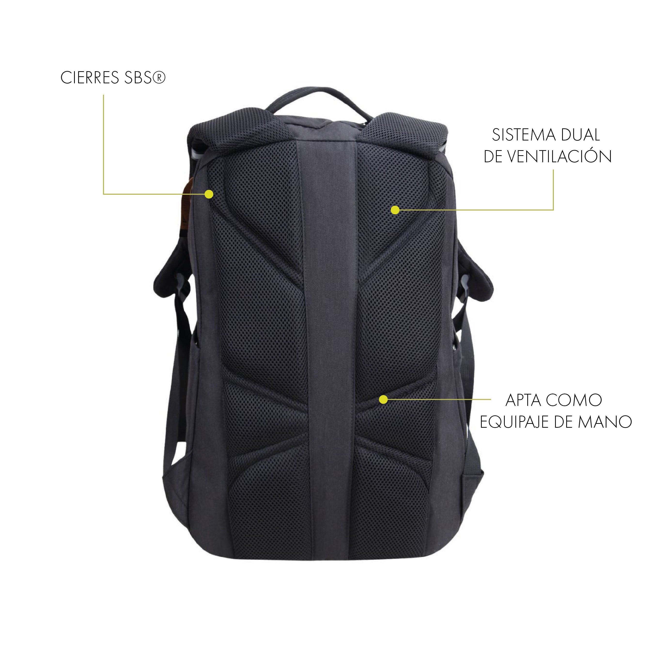 Pack Mochila Porta-notebook Guanauca 27Lts + Botella Trail Tritan® 1000 ml
