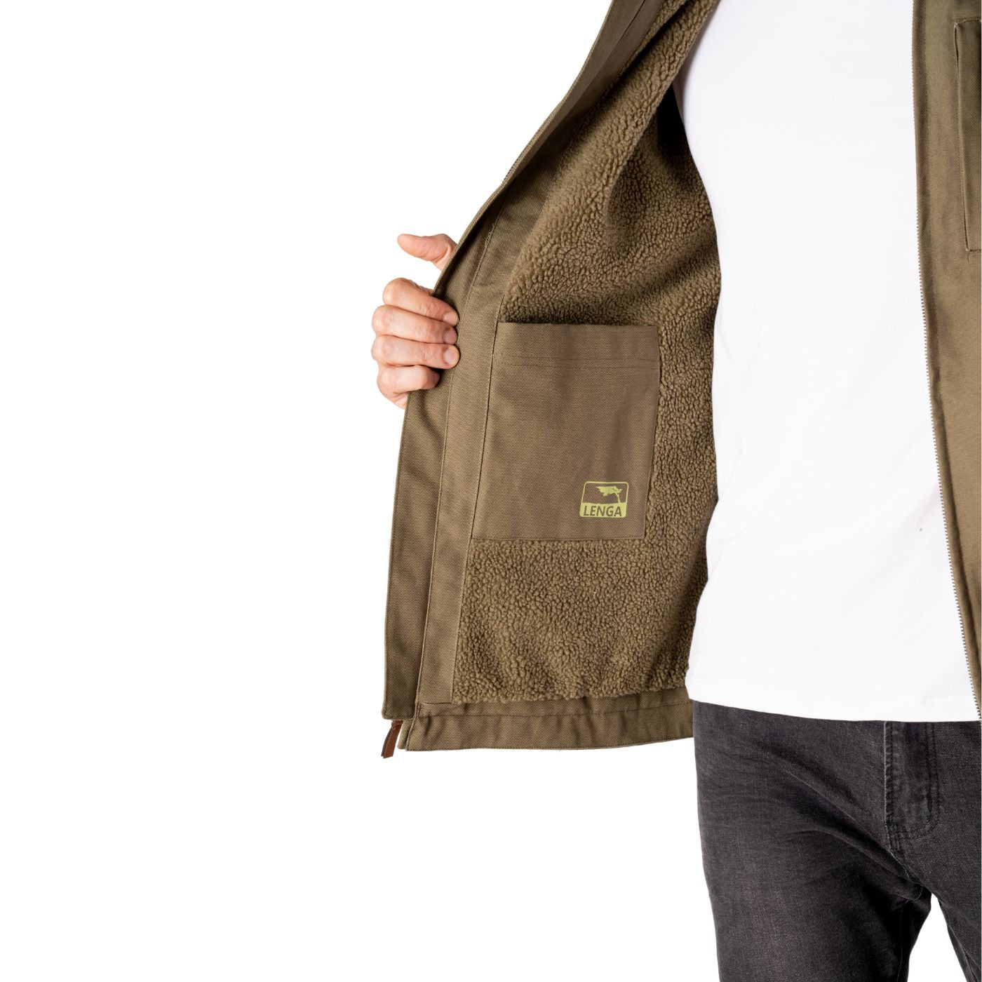 Chaqueta Térmica Canvas interior Sherpa Geike