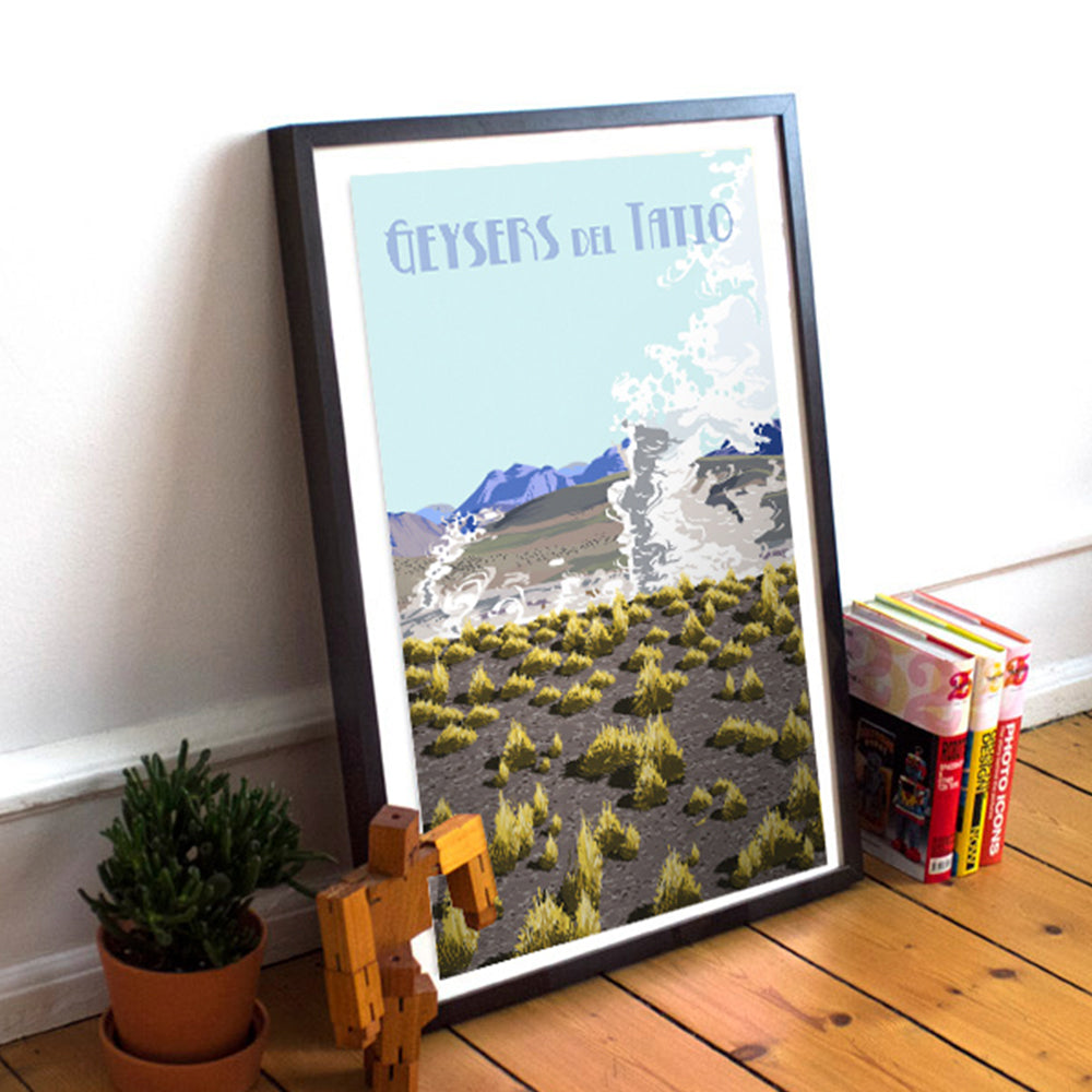 Ilustración Geysers del Tatio