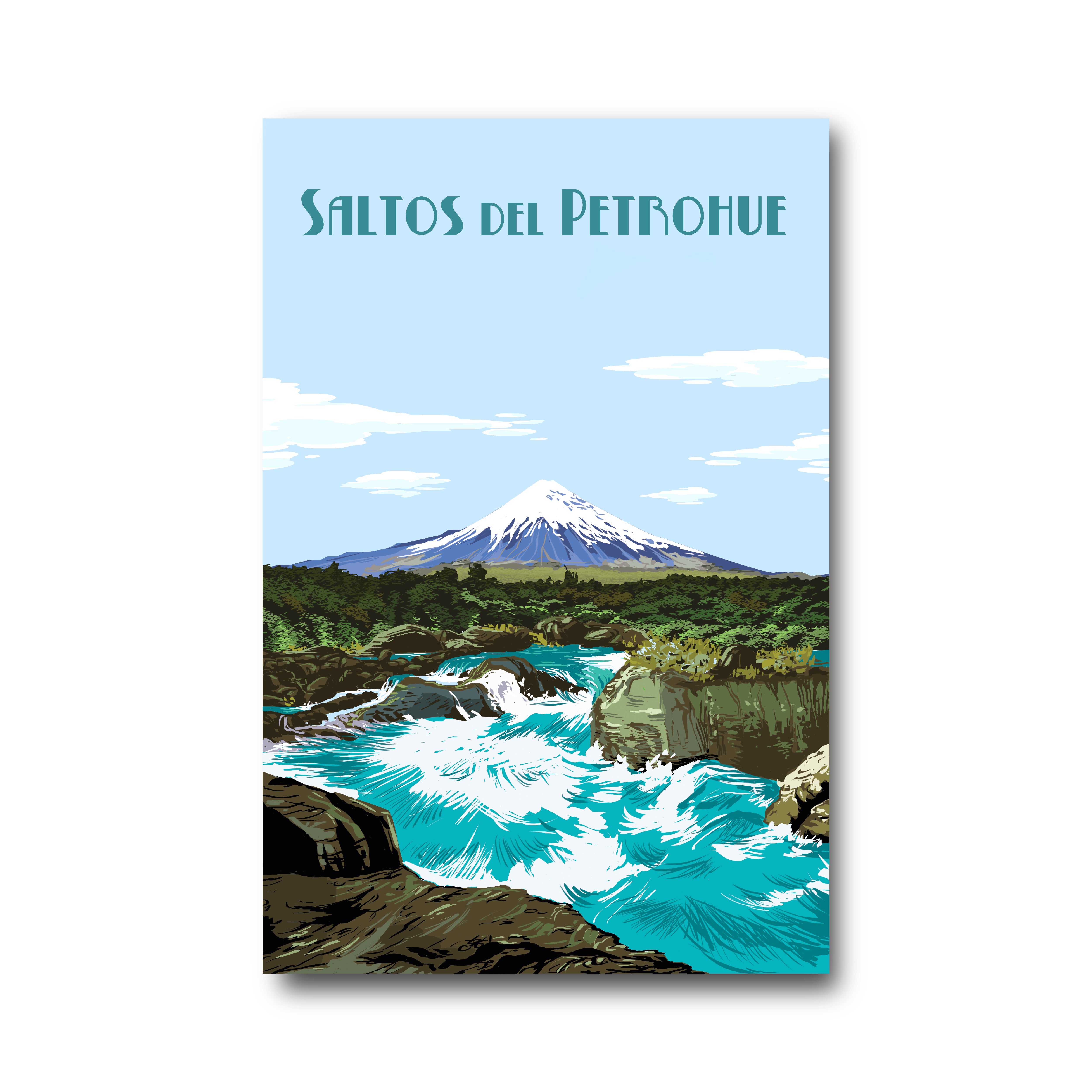 Ilustración Saltos del Petrohue