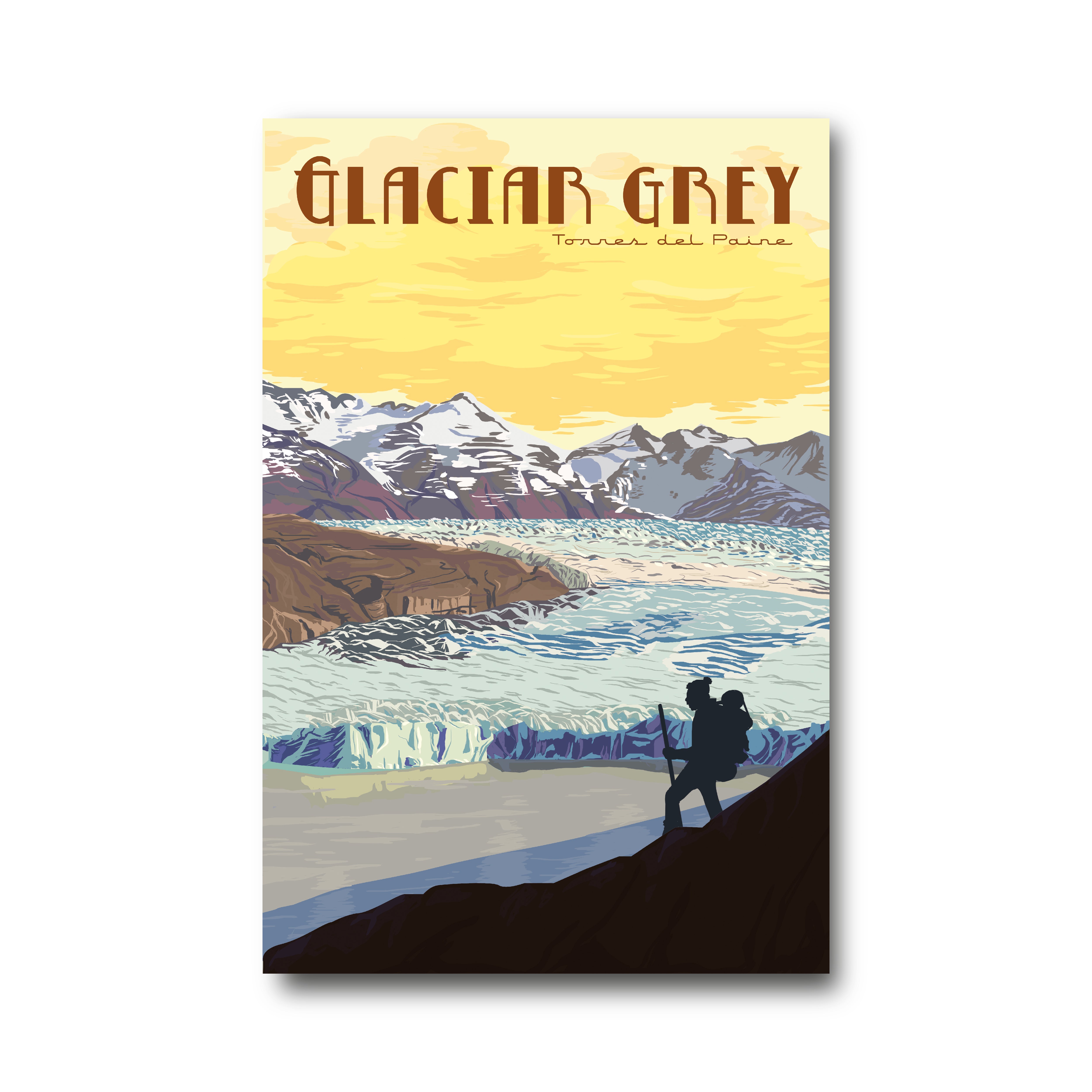 Ilustración Glaciar Grey