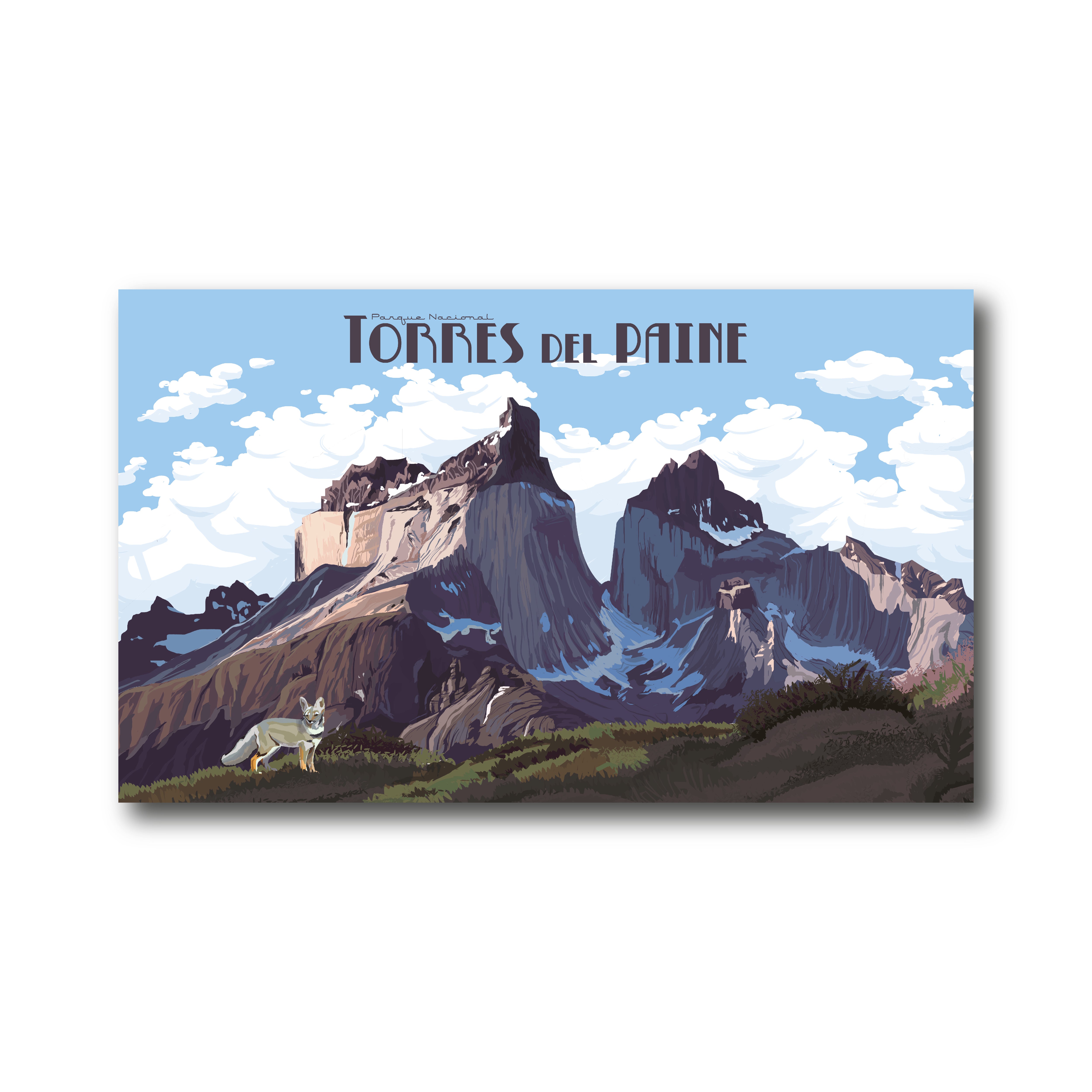 Ilustración Parque Nacional Torres Del Paine - El Macizo Austral