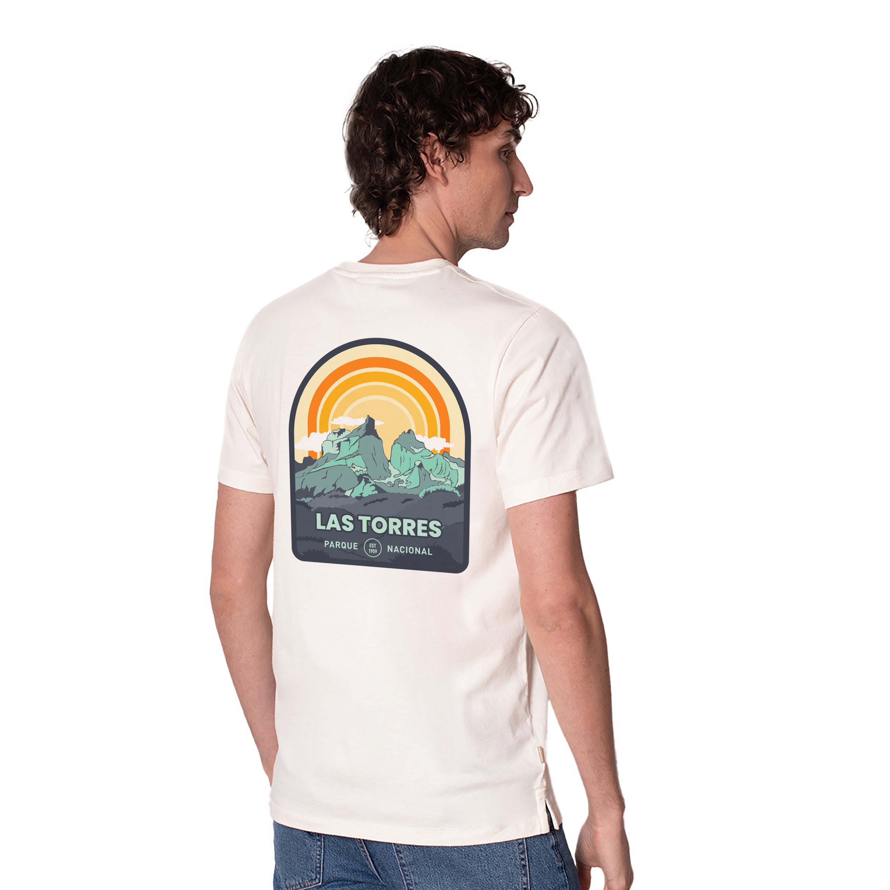 Polera Manga Corta Algodón Orgánico Parque Nacional Las Torres - Cuernos Horizonte