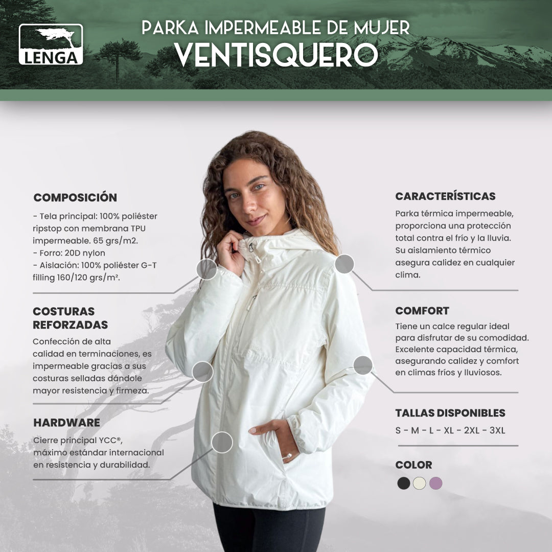 Parka Térmica Impermeable Terra-lite Ventisquero