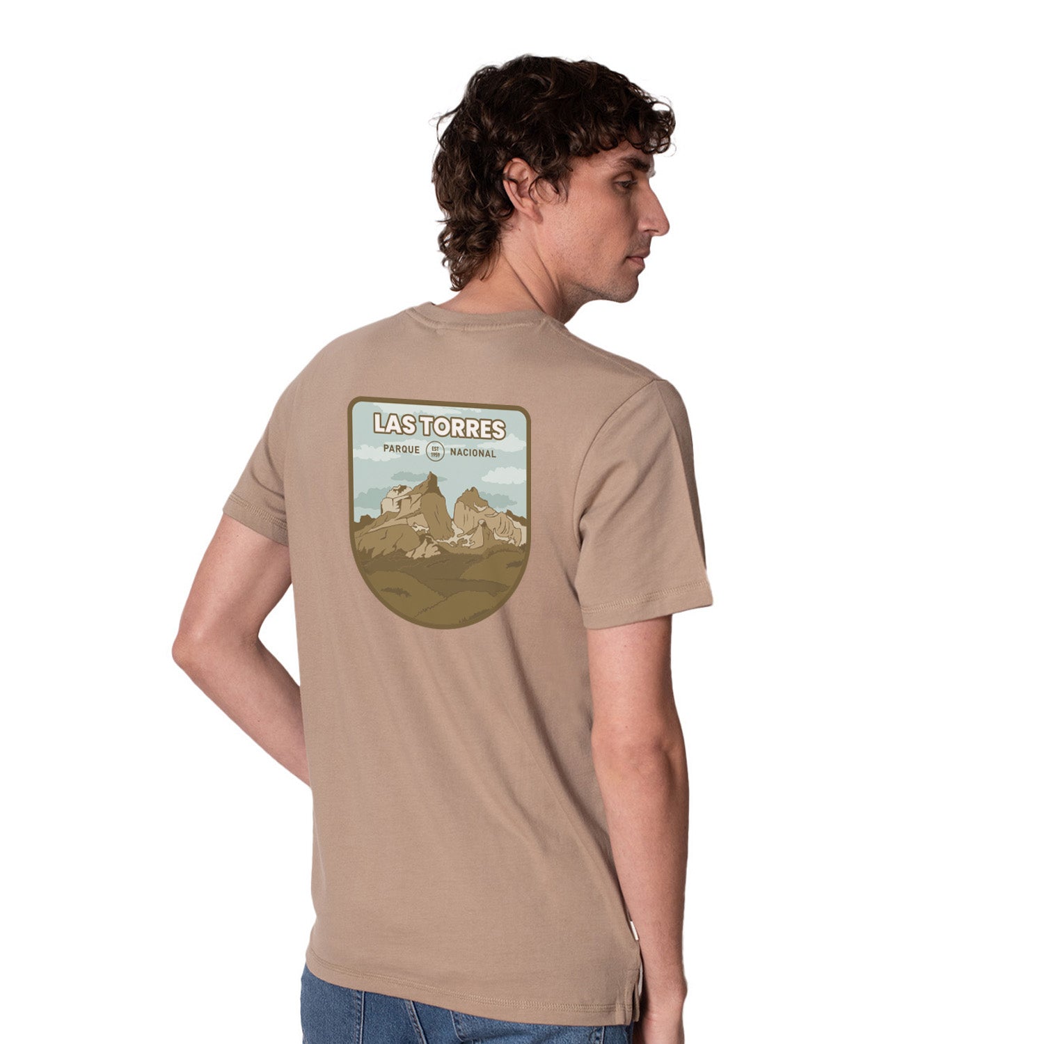 Polera Manga Corta Algodón Orgánico Parque Nacional Las Torres - Cuernos