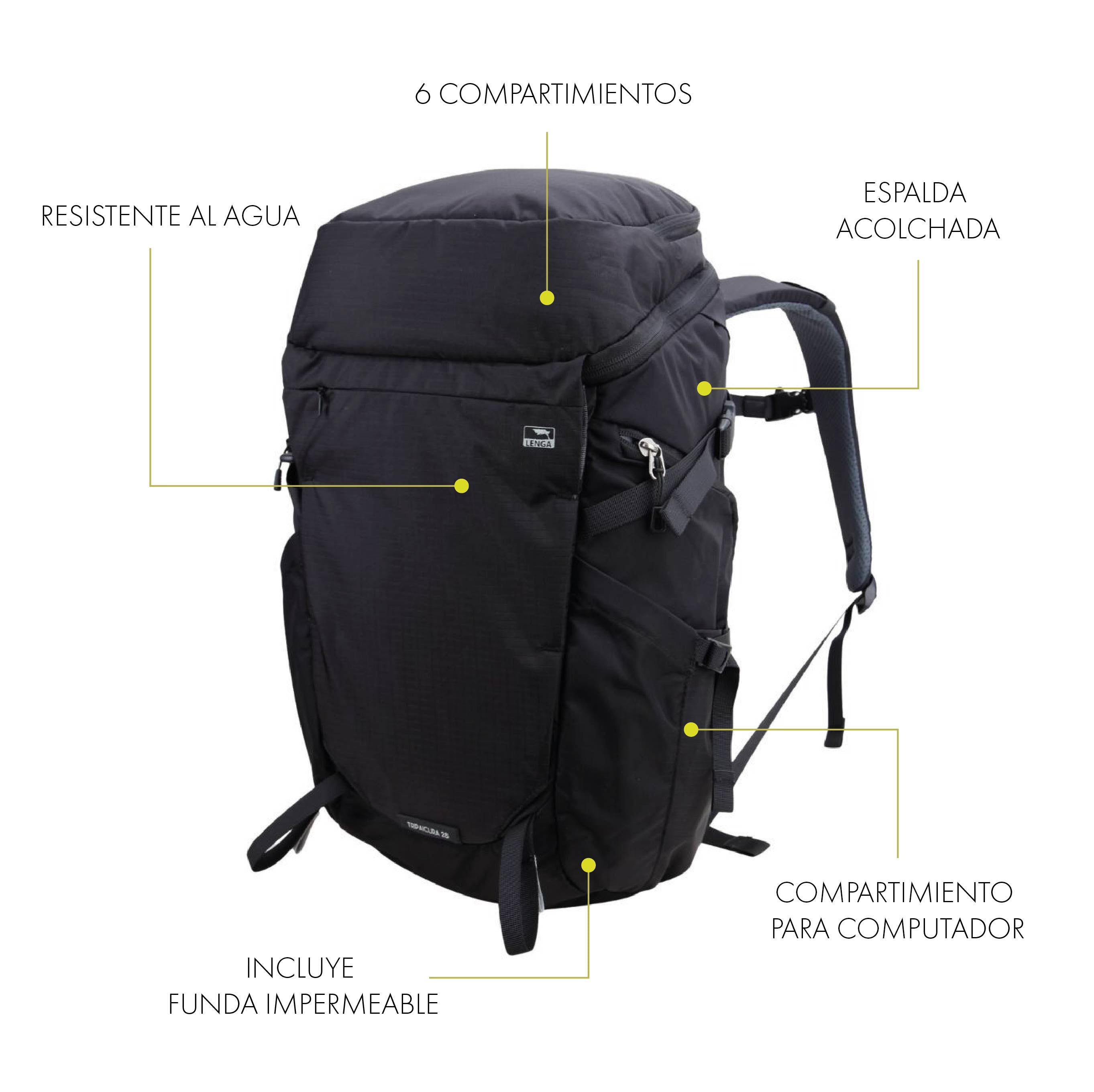 Mochila Waterproof Tripaicura 28Lts