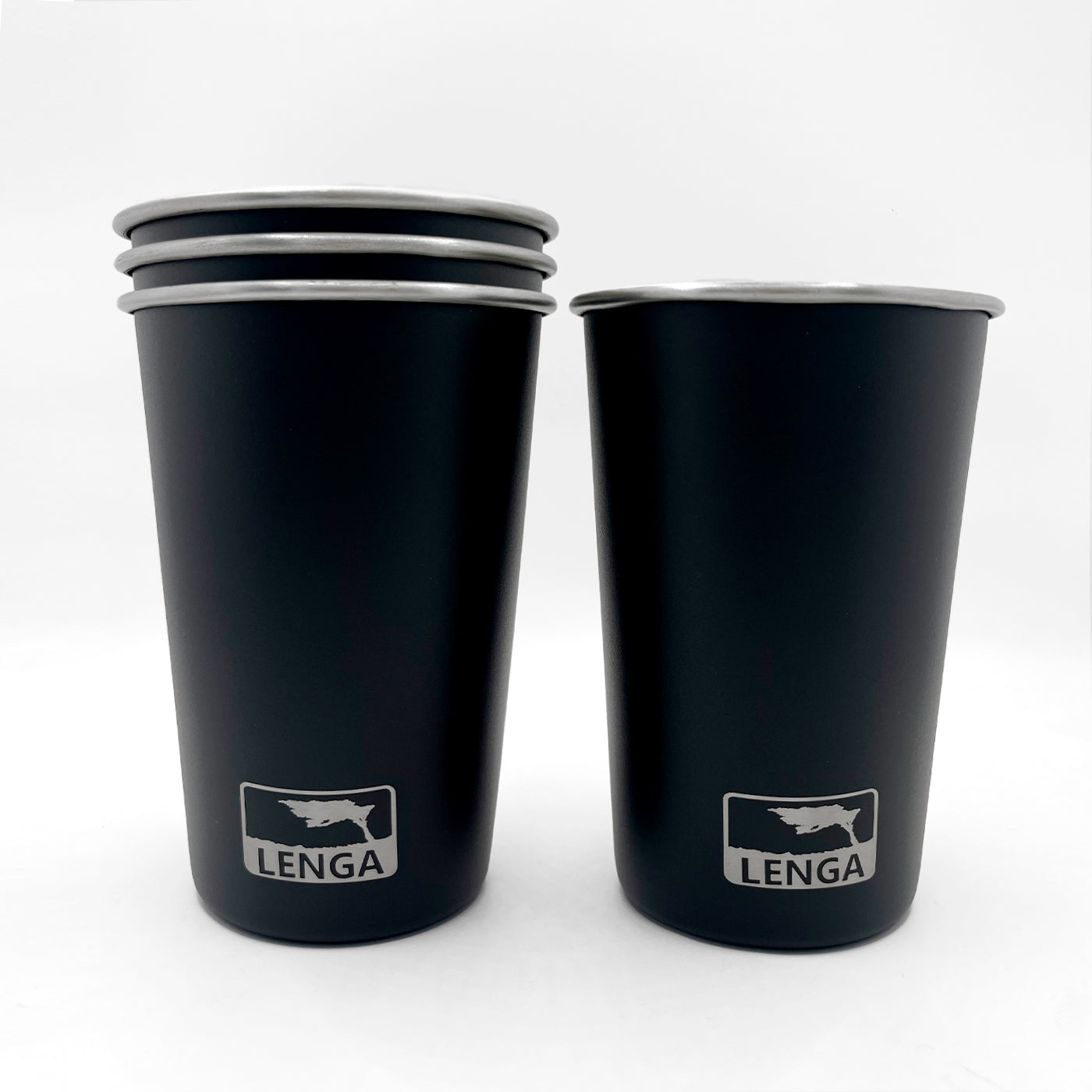 Vasos Acero Inoxidable Pack 4 Unidades 473ml