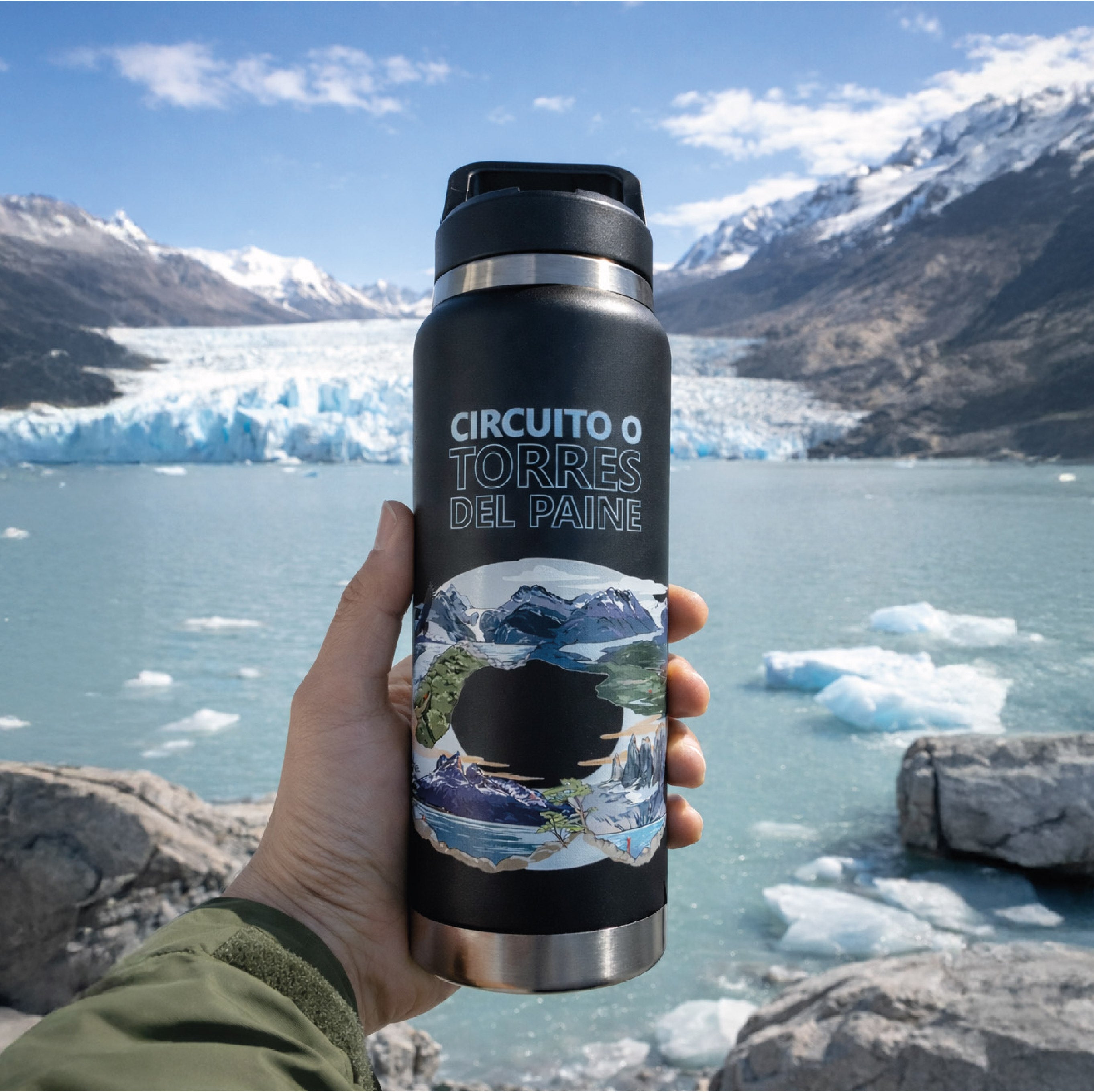 Botella Acero Inox 750ml - Circuito O Torres Paine
