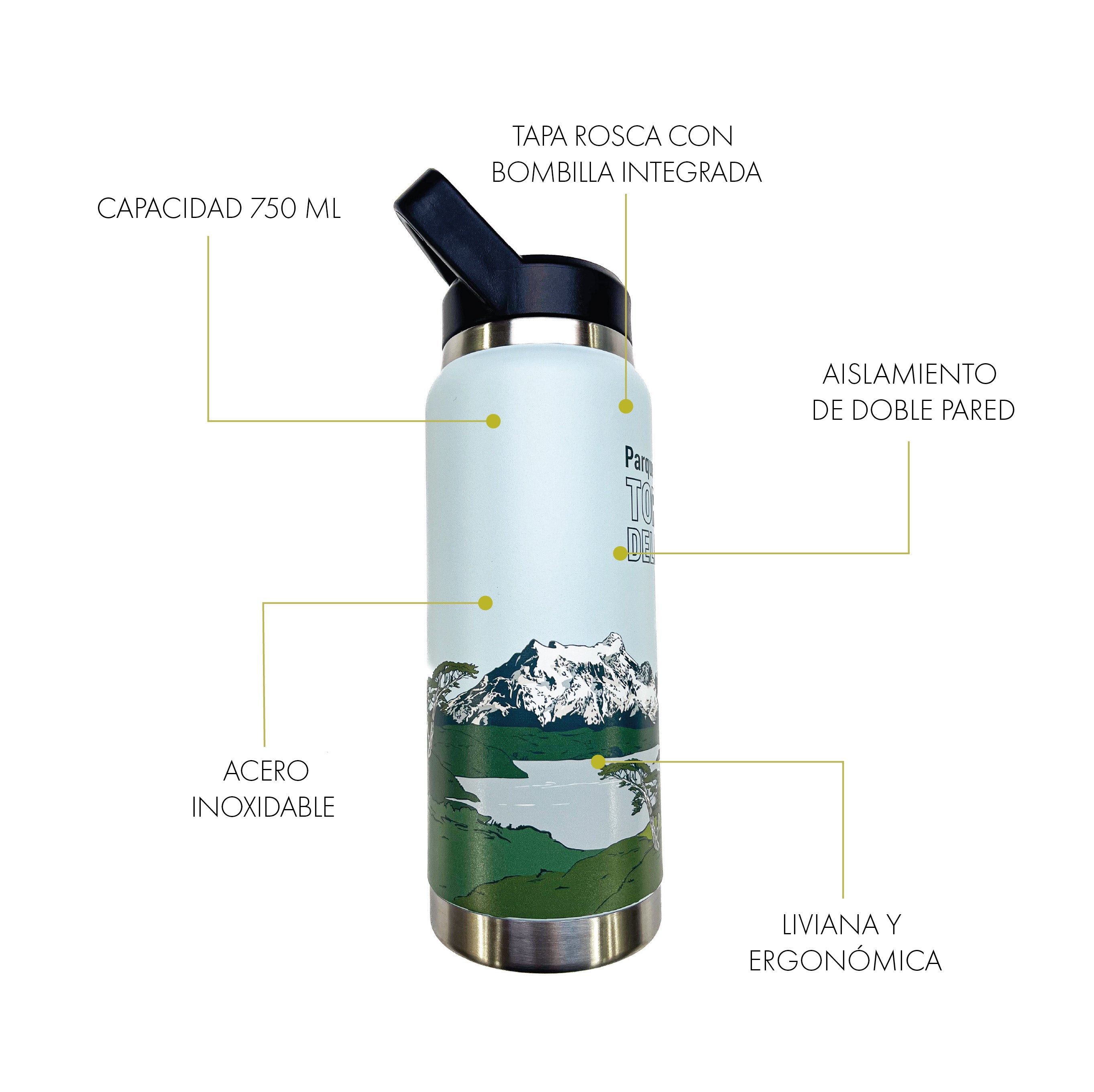 Botella Acero Inox 750ml - Torres del Paine
