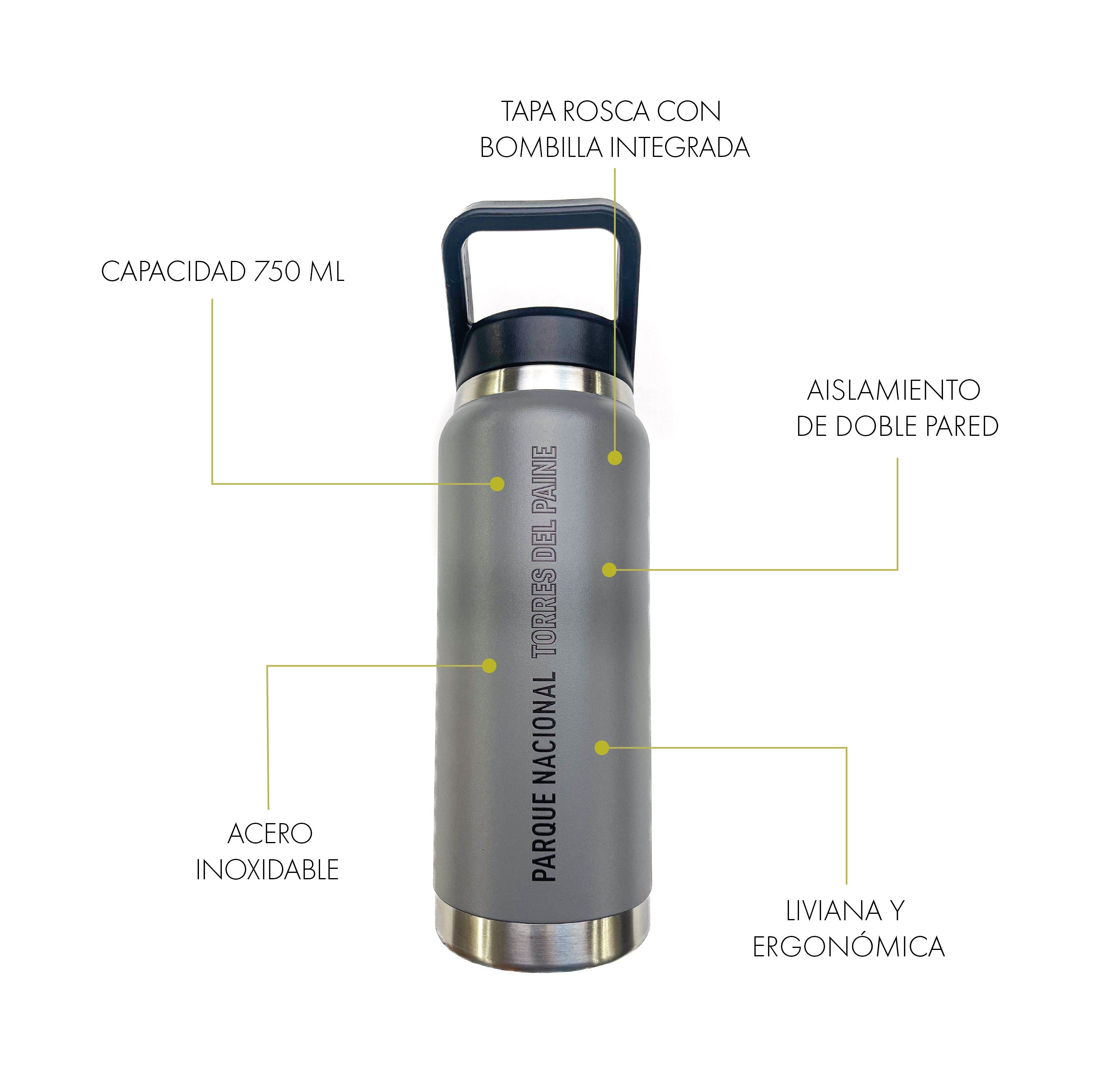 Botella Acero Inox 750ml - Fauna Chilena