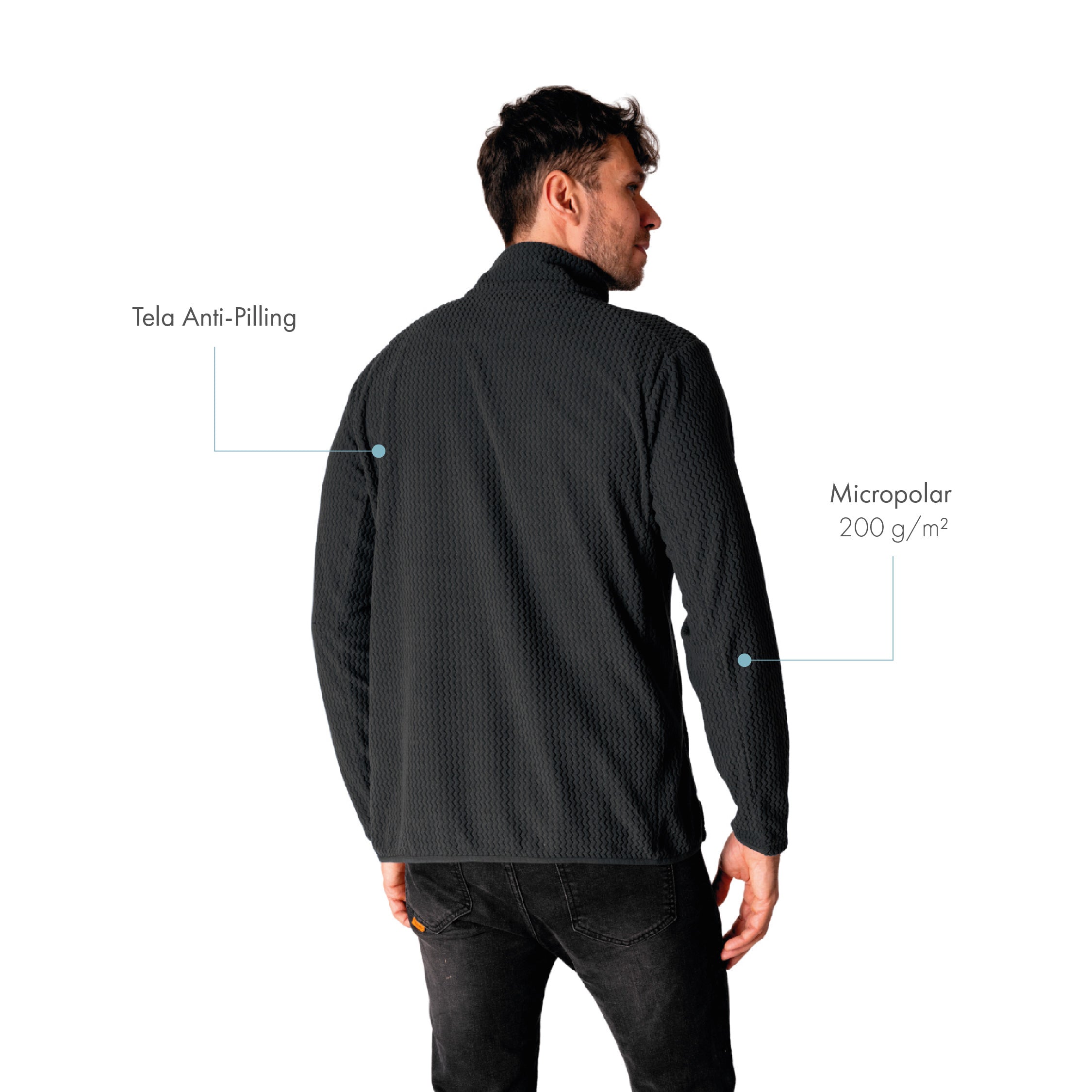 Chaqueta pullover Micropolar Pangue