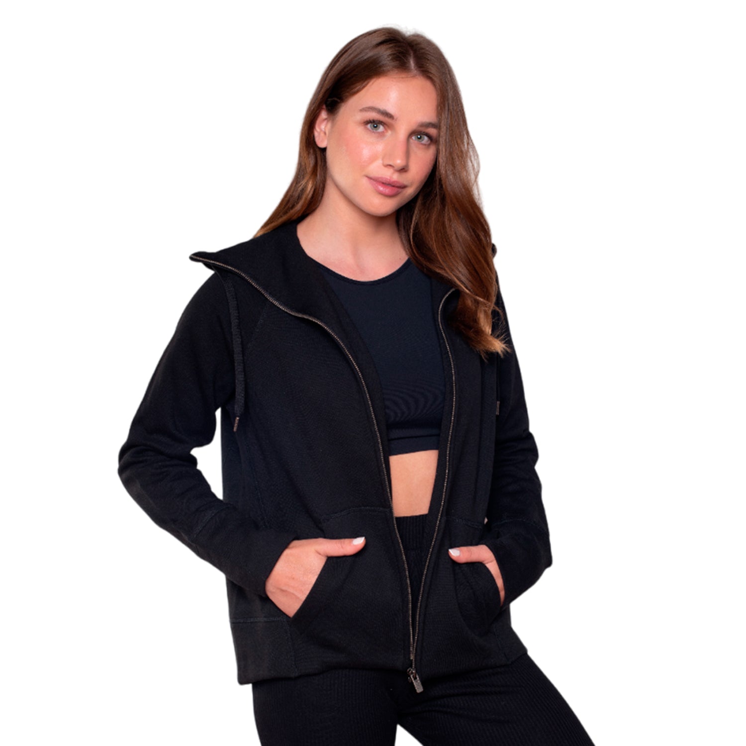 Polerón Canguro con Cierre Petra Sustentable