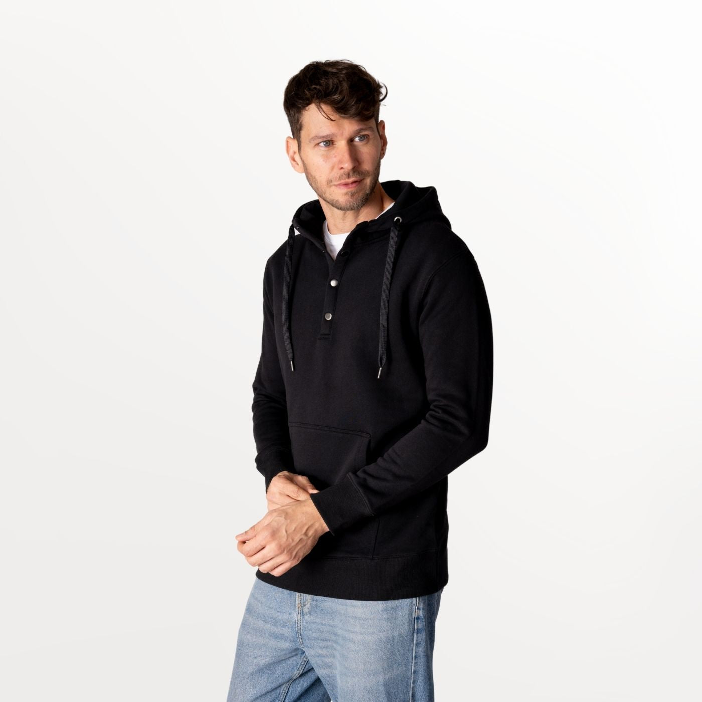 Polerón con Capucha y Botones de Algodón Orgánico Fitz Roy