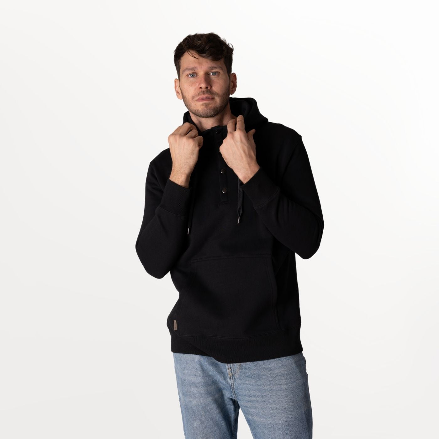 Polerón con Capucha y Botones de Algodón Orgánico Fitz Roy