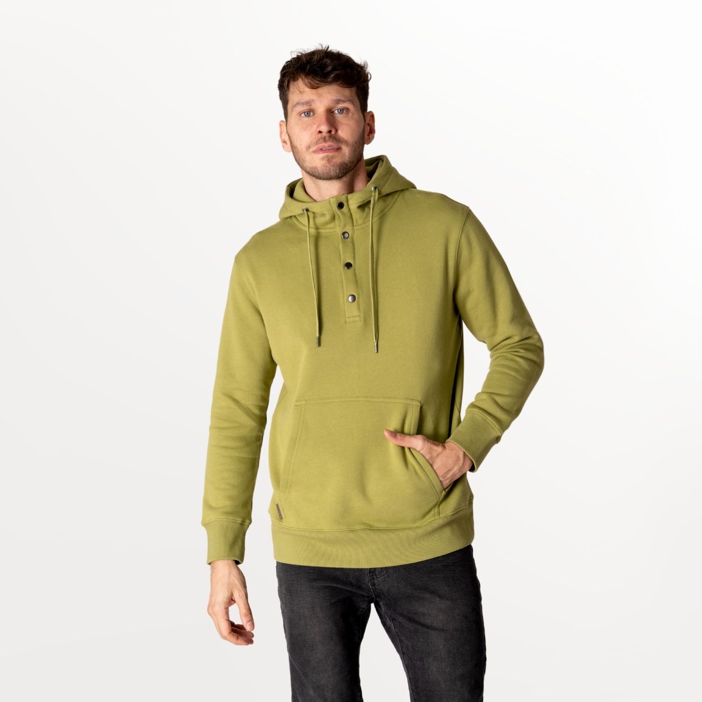 Polerón con Capucha y Botones de Algodón Orgánico Fitz Roy