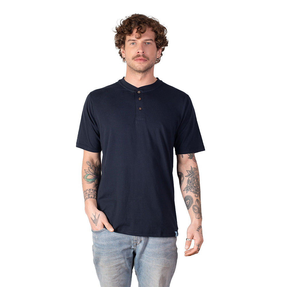 Polera Cuello Redondo y botones Molle Uv+pro