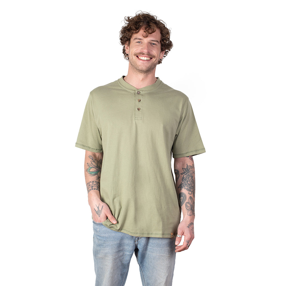 Polera Cuello Redondo y botones Molle Uv+pro