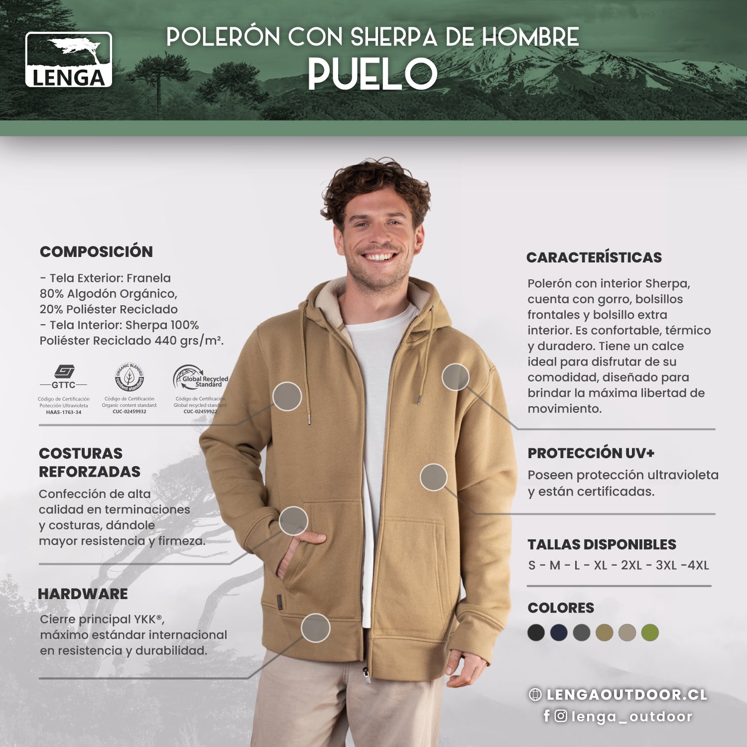 Polerón Sherpa Puelo Sustentable