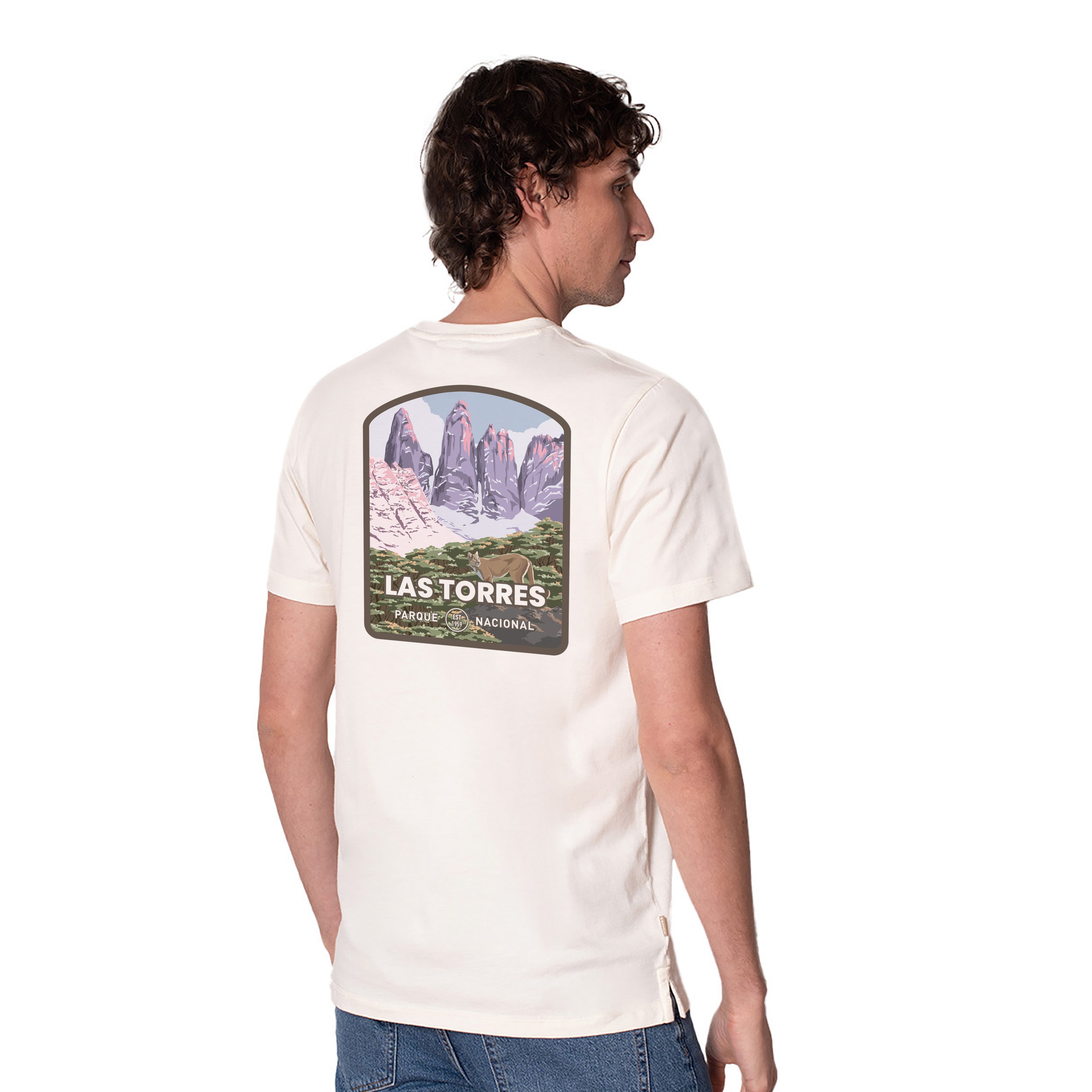 Polera Manga Corta Algodón Orgánico Parque Nacional Las Torres Puma