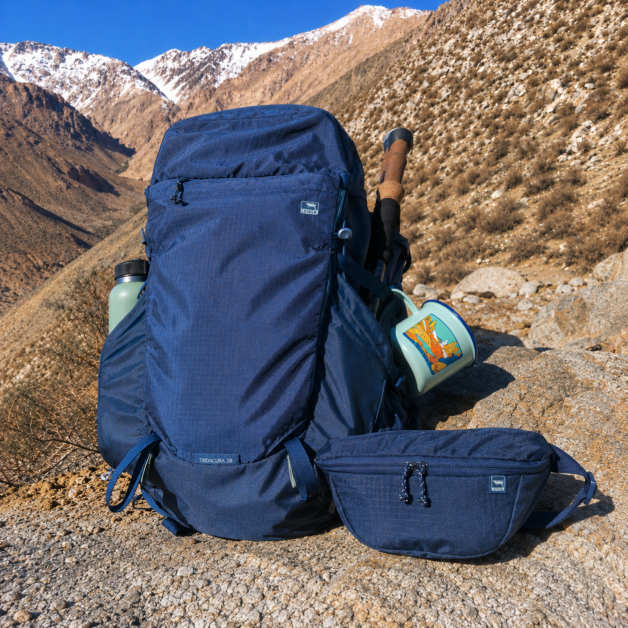 Pack Mochila Tripaicura 28Lts + Banano Cochamó 3Lts
