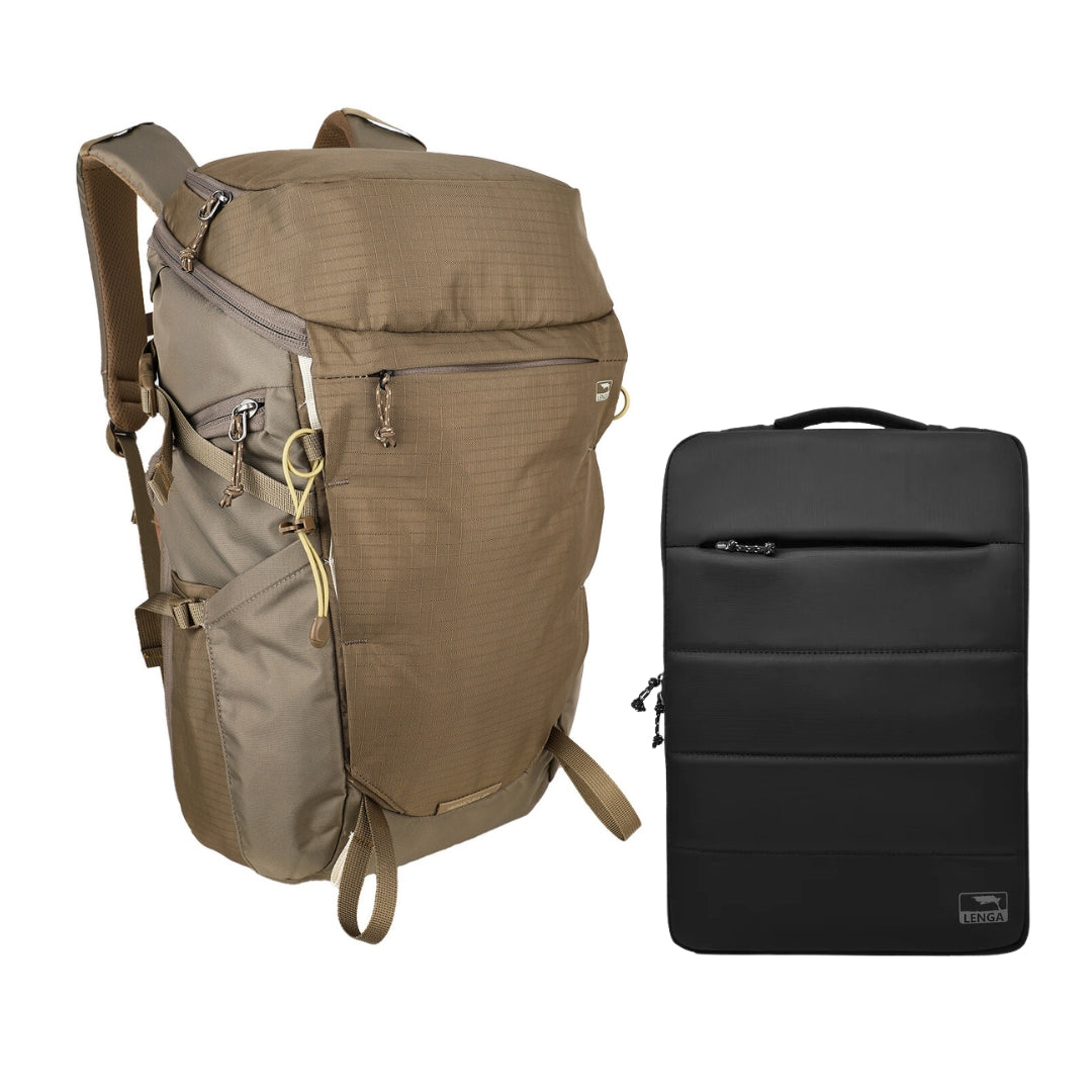 Pack Funda Notebook Puyehue 15,6" + Mochila Tripaicura 28Lts