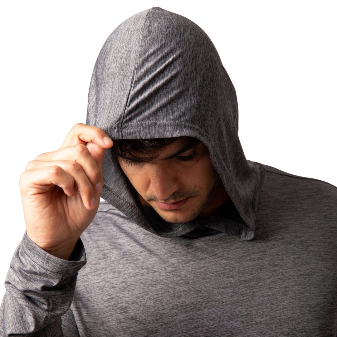 Polera con capucha Grit-dry UPF+50 Inti