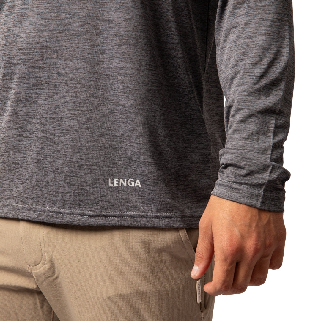 Polera con capucha Grit-dry UPF+50 Inti