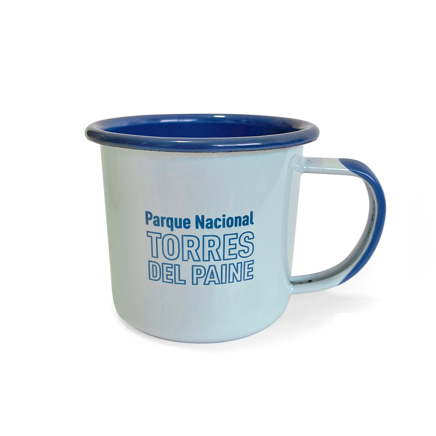 Pack 2 Tazones Esmaltados Puma Austral Celeste & Beige 330ml