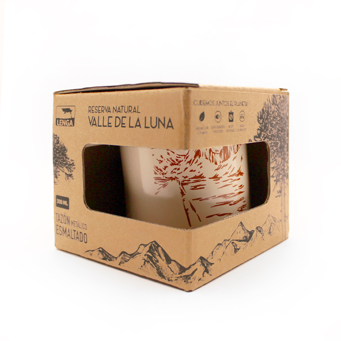 Pack Tazón 330ml + Jockey Valle del la Luna Negro