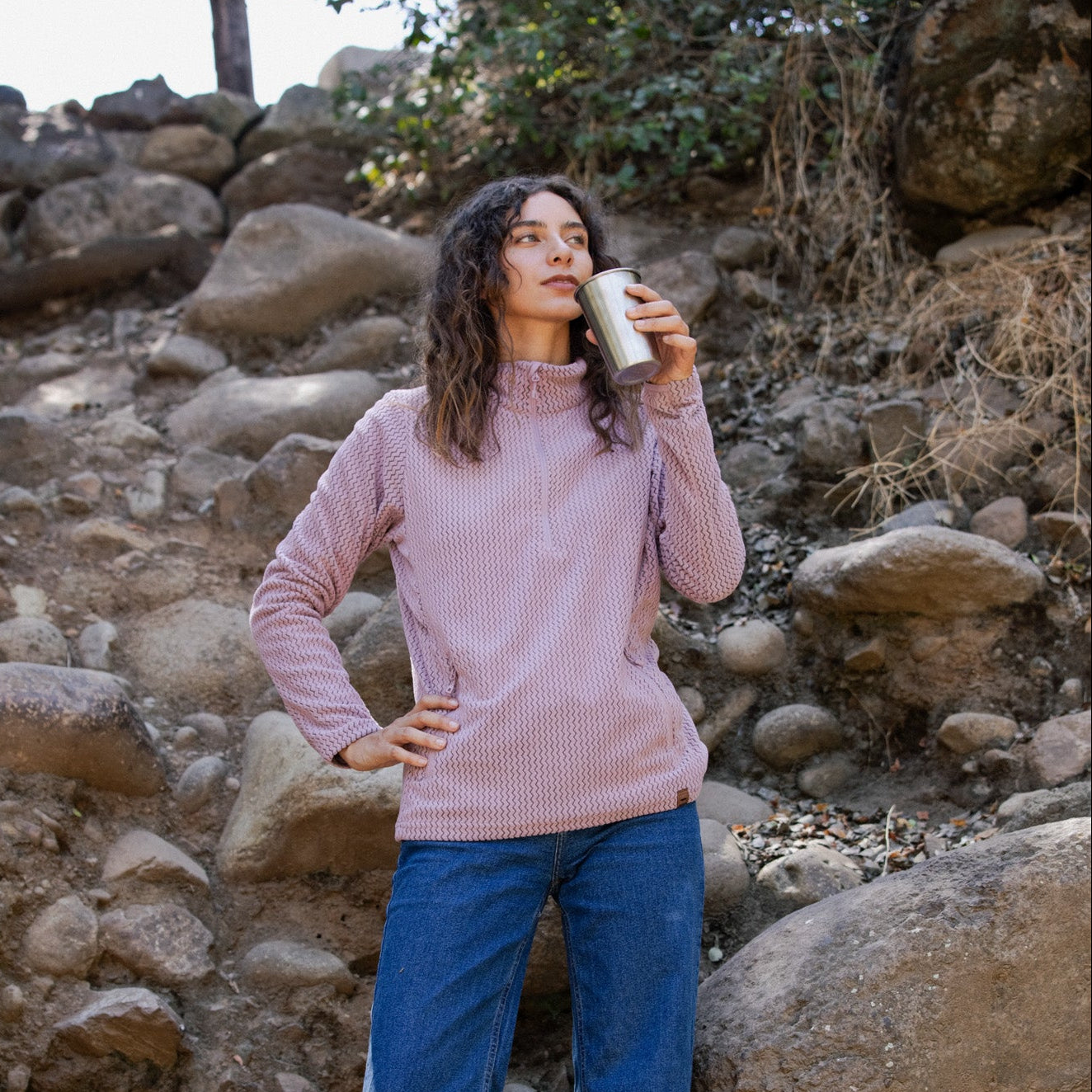 Chaqueta pullover Micropolar Pangue