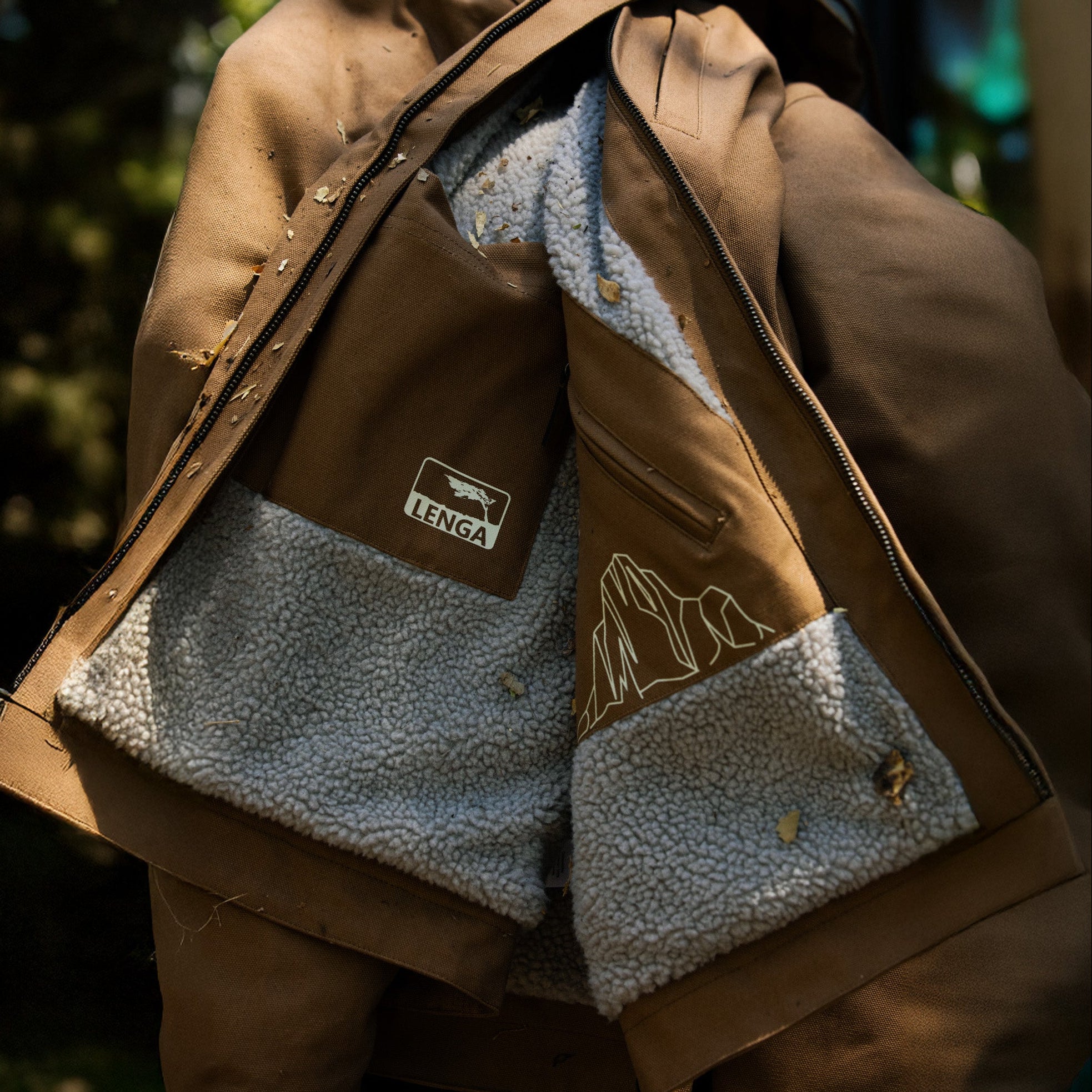 Chaqueta Térmica Canvas interior Sherpa Geike